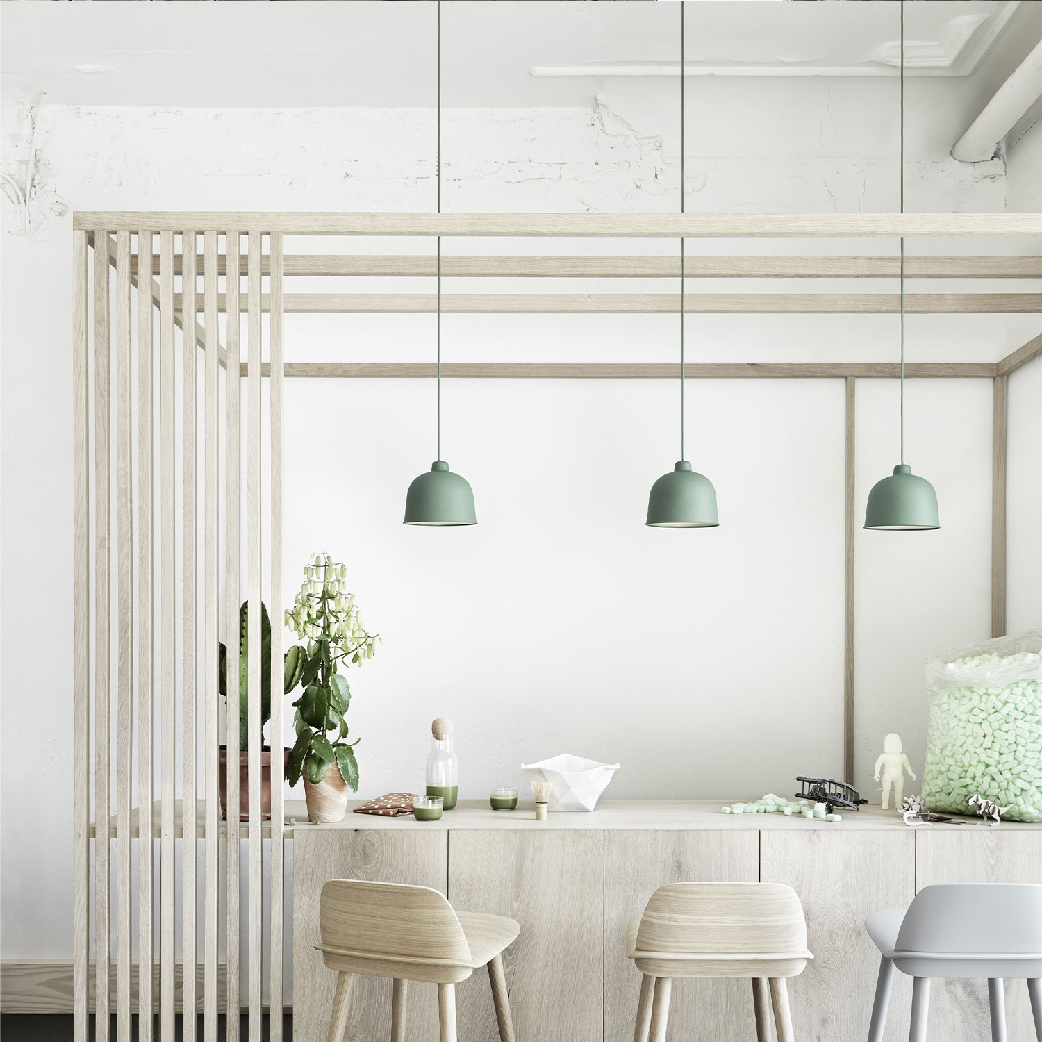 dusty green muuto deckenleuchte pendant 55405