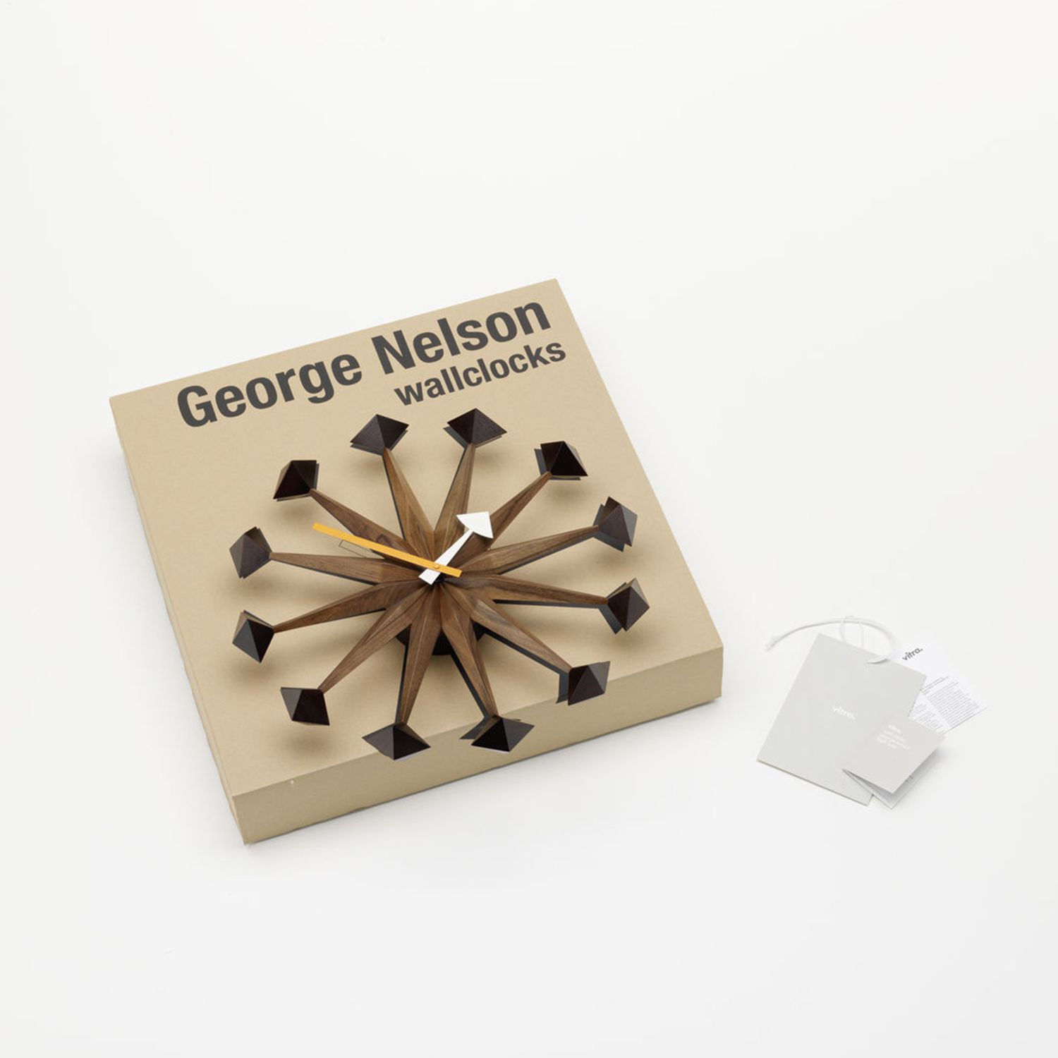 Vitra - Polygon Clock nussbaum