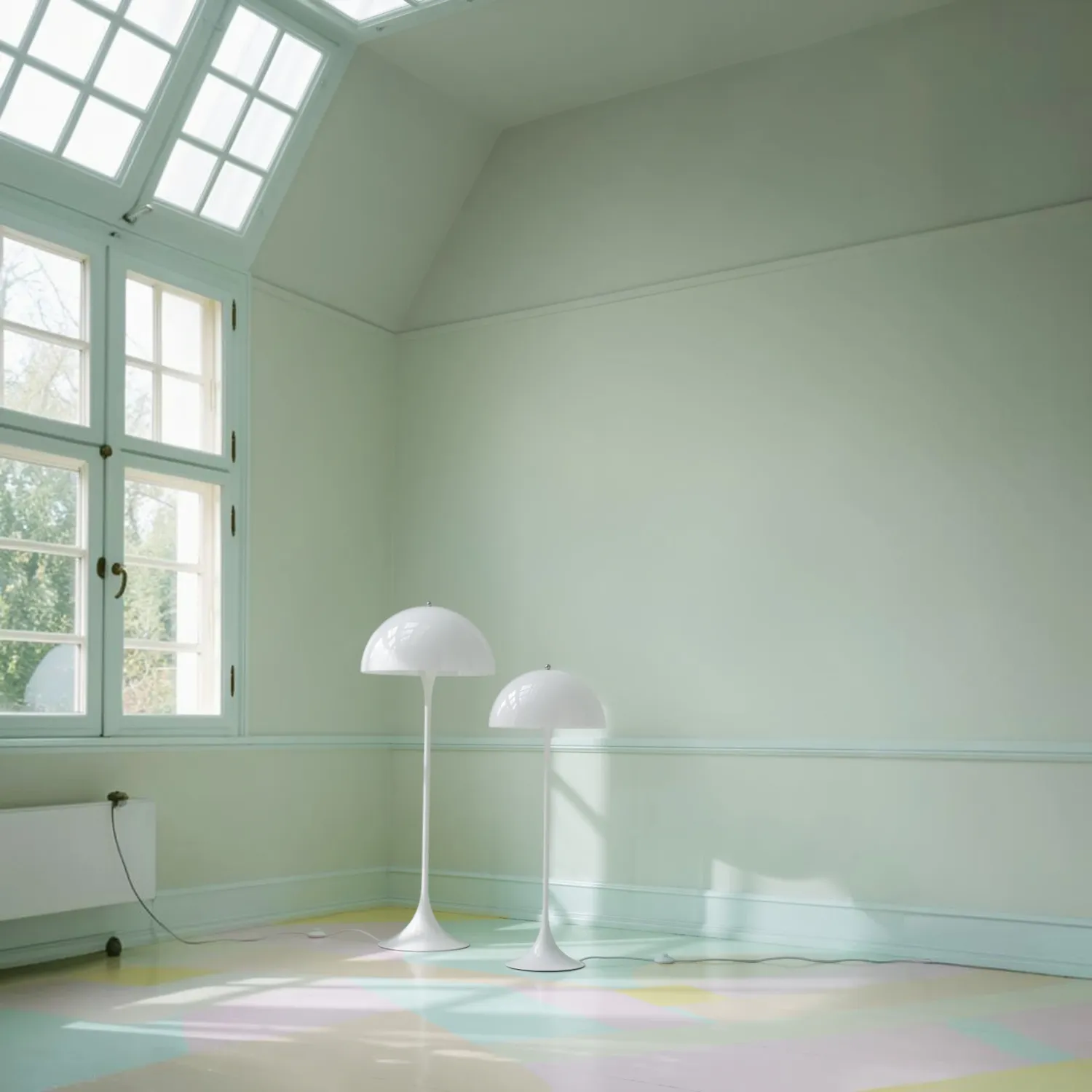 Louis Poulsen - Panthella Stehleuchte Opal White Ø 500