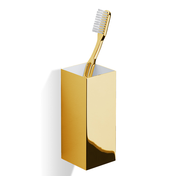decor walther corner behaelter wand gold mit zahnbuerste 95573