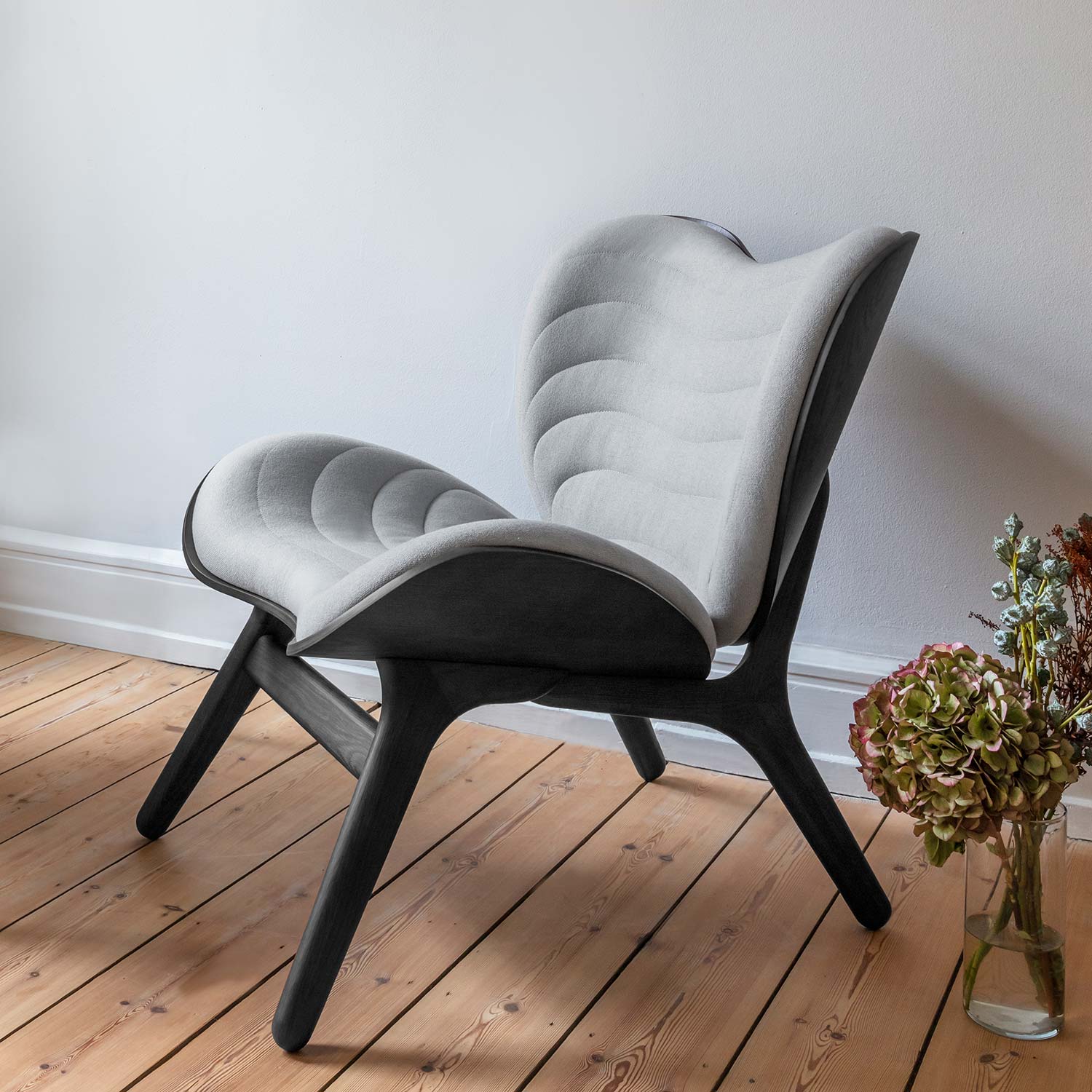 conversation piece eiche schwarz silbergrau umage 59172