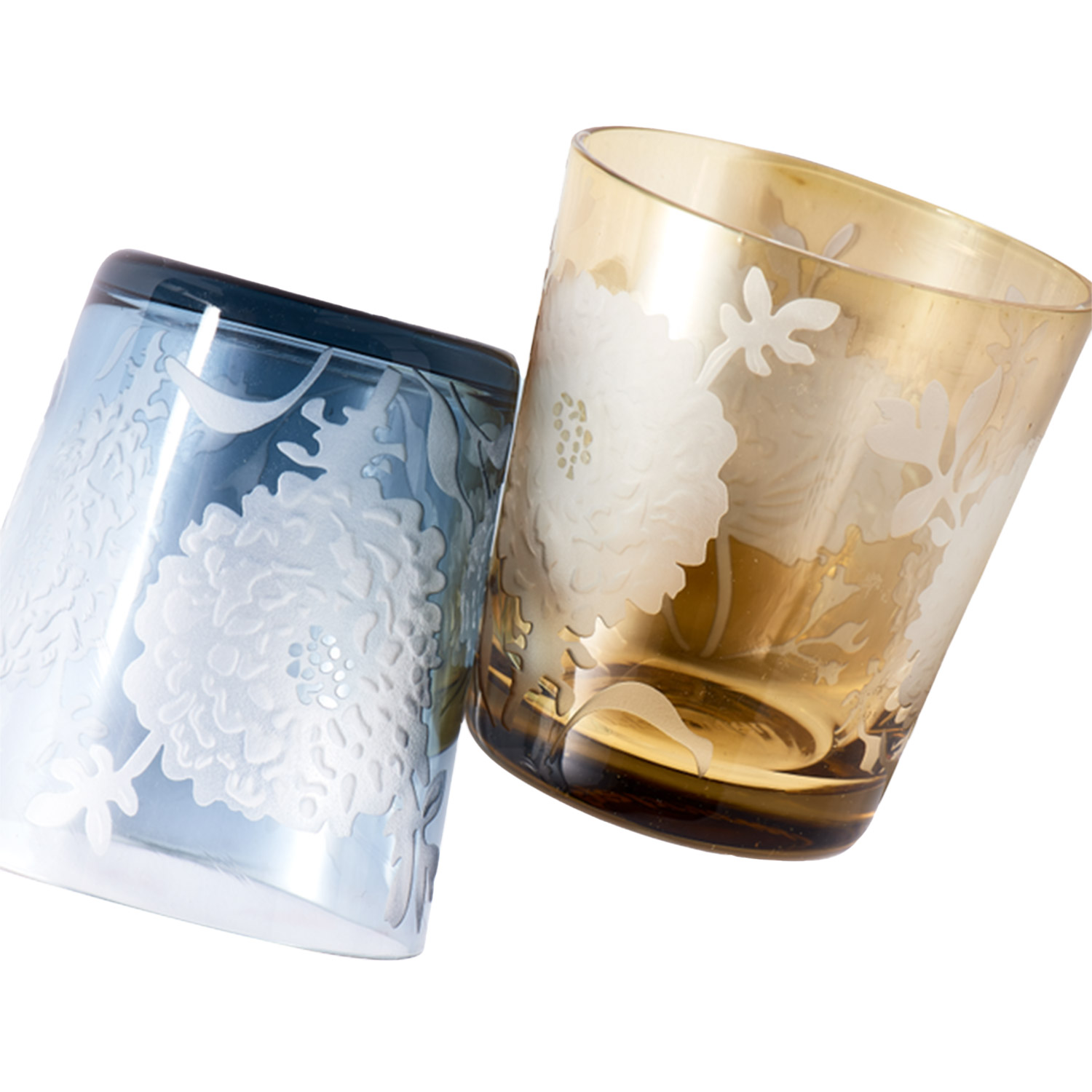 pols potten peony wasserglaeser blau gelb 95805