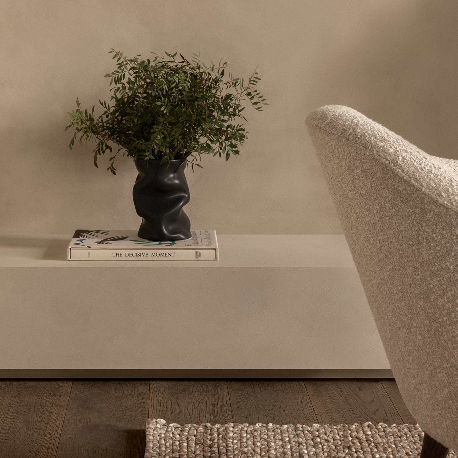 menu collapse vase schwarz klein wohnzimmer 93145