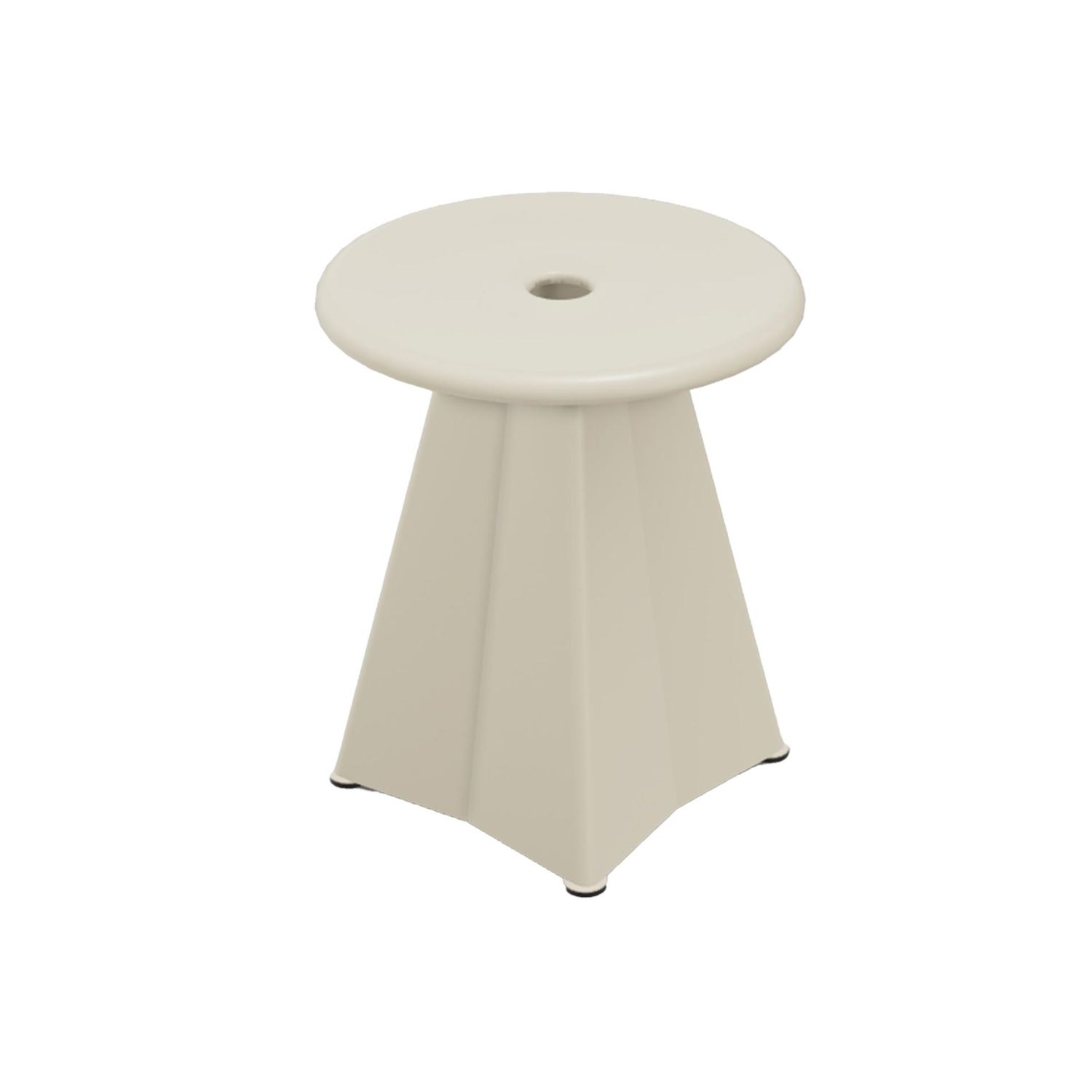 Vitra - Tabouret Métallique Hocker Prouvé Blanc Colombe