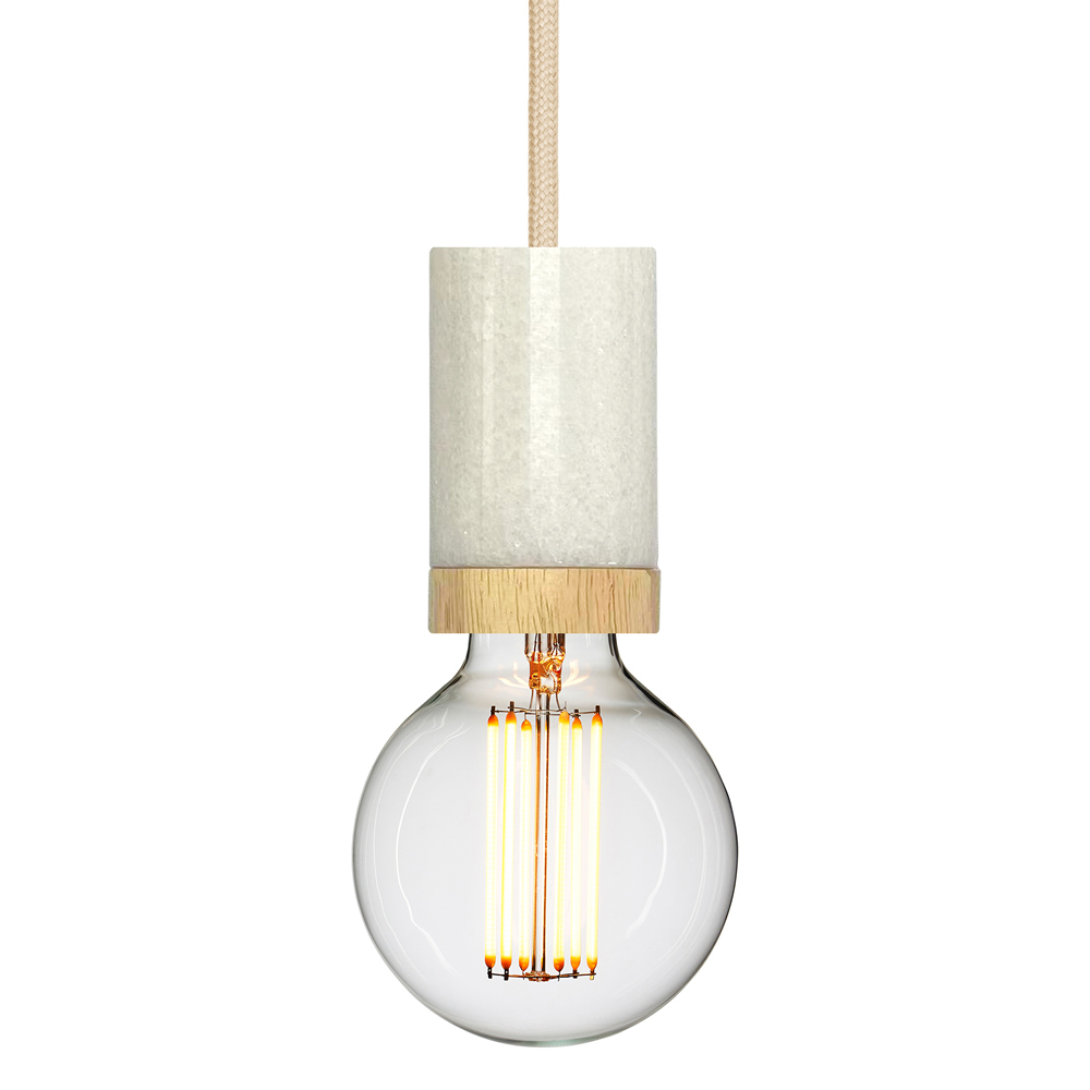 marble white apricot mit leuchtmittel nud collection 87273