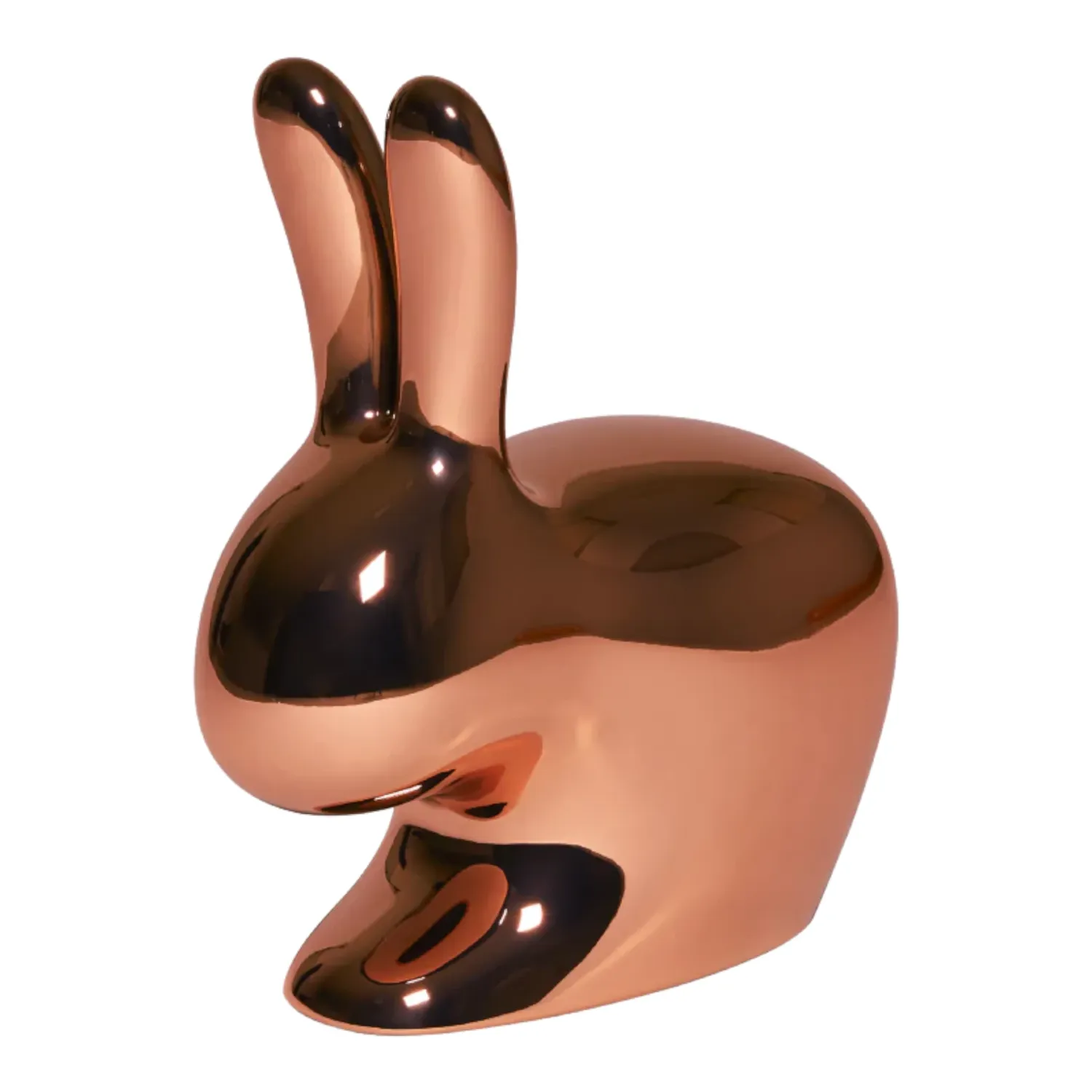 Qeeboo - Rabbit Stuhl Metal Finish kupfer