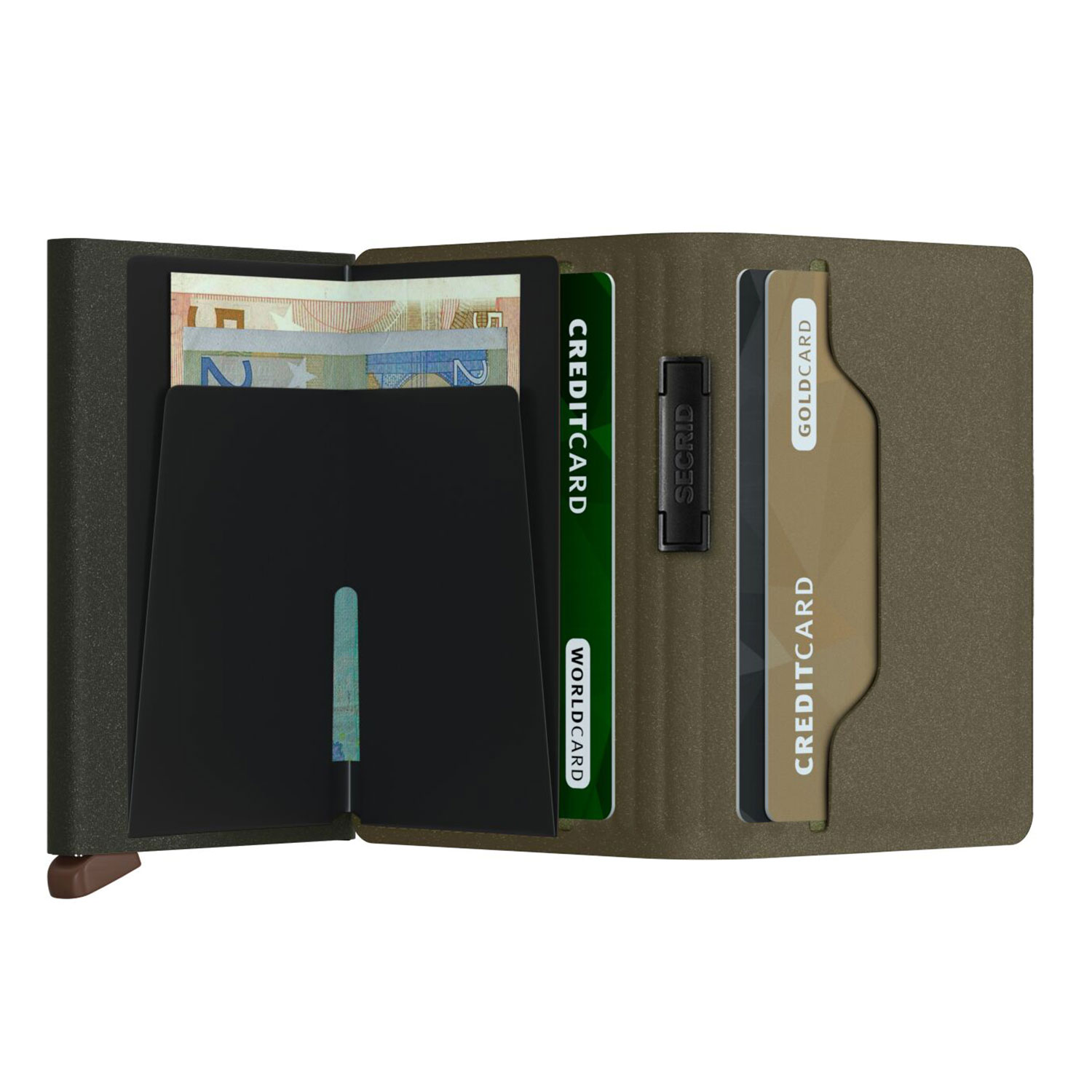 secrid Bandwallet Liba green orange offen 105255