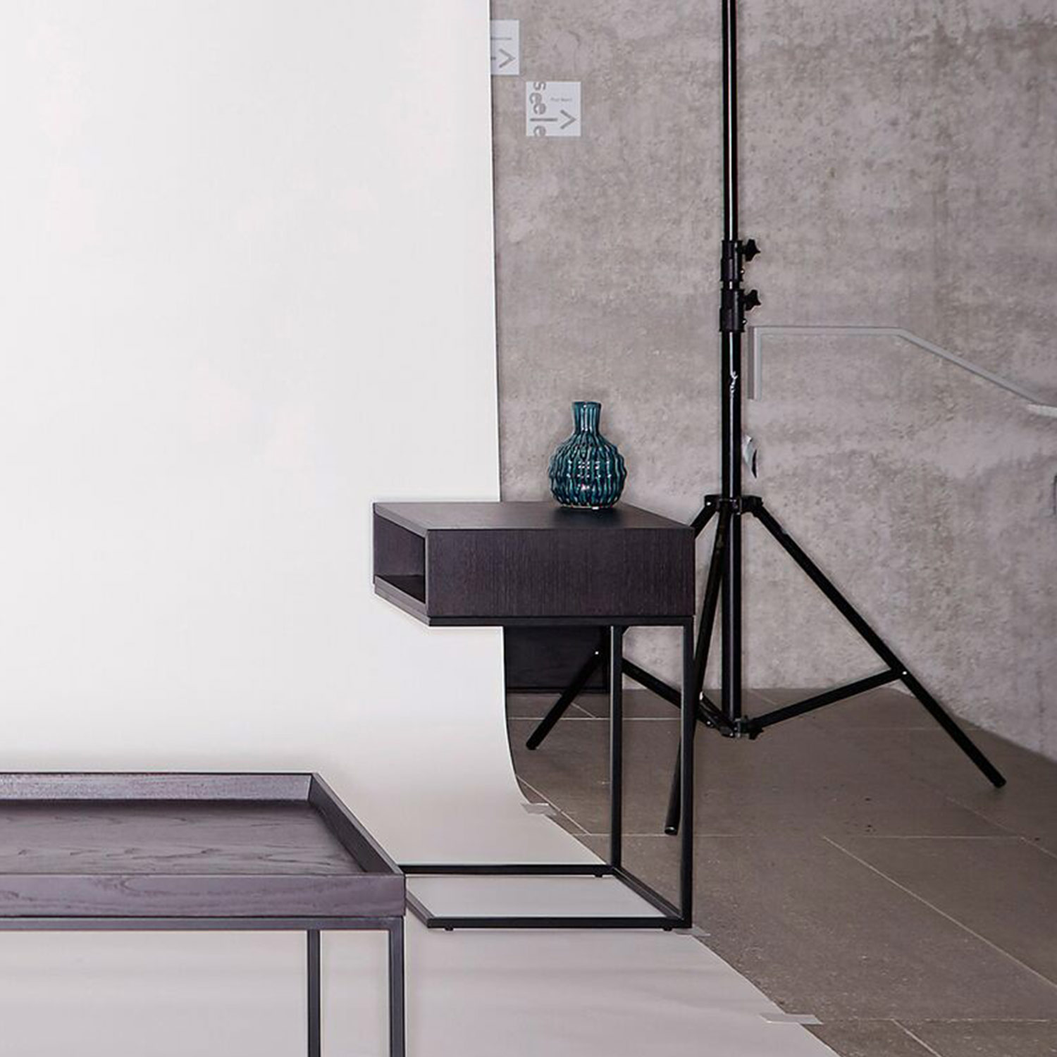 jan kurtz dina beistelltisch 60 40 cm schwarz wenge 73049