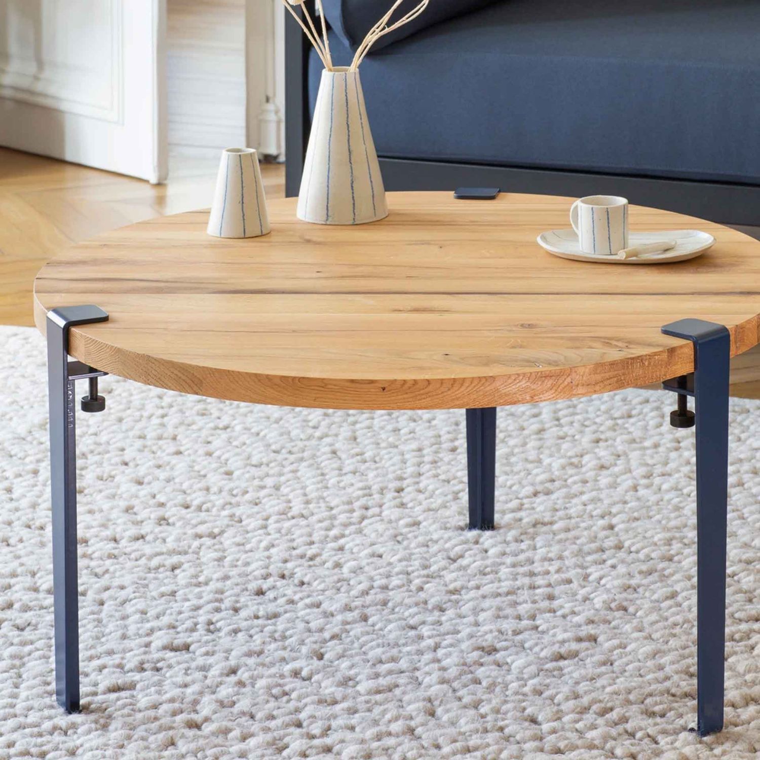 Tiptoe - Tischbein für Couchtisch 43 cm nachtblau