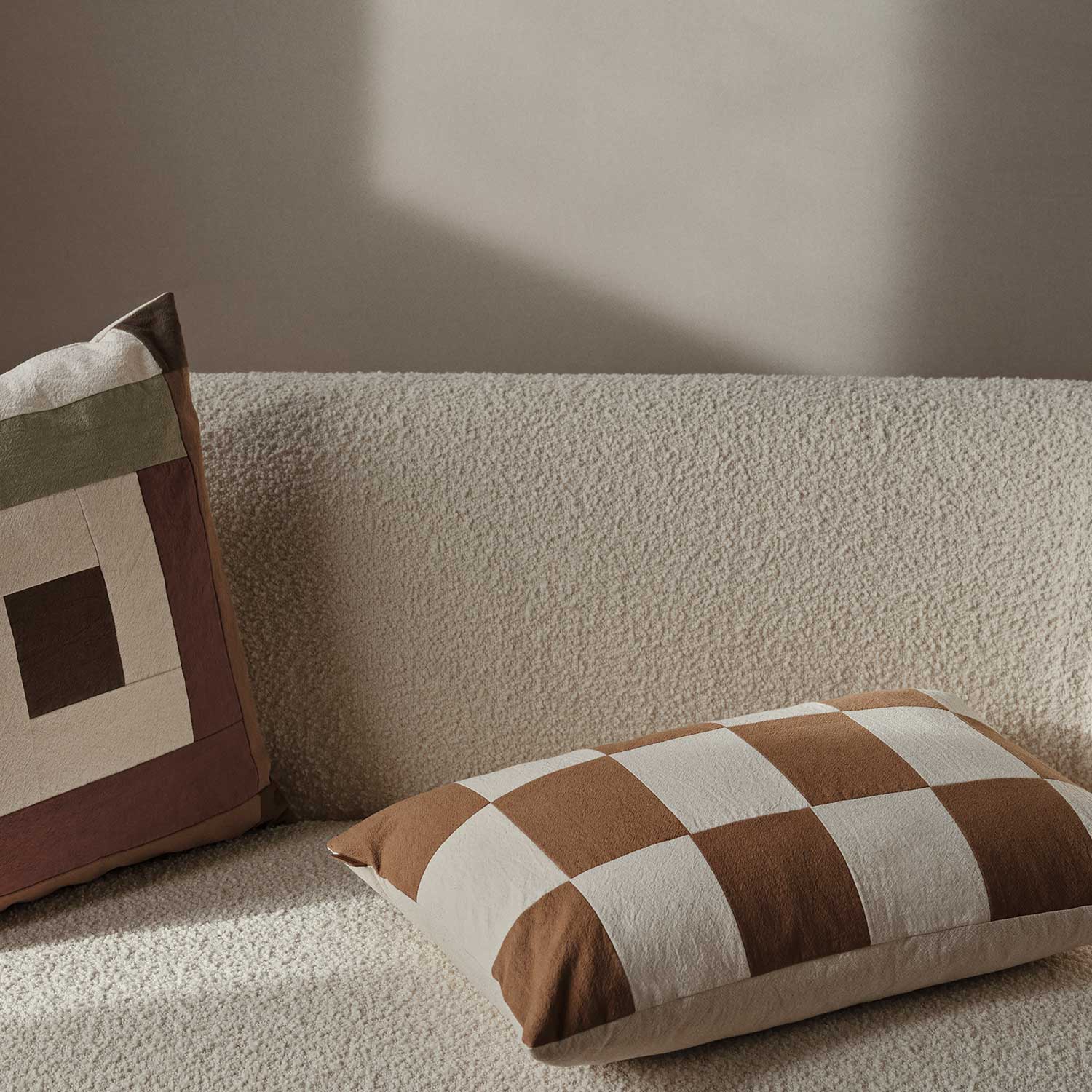 Sofakissen modern Border Patchwork Kissen fermLiving 101030