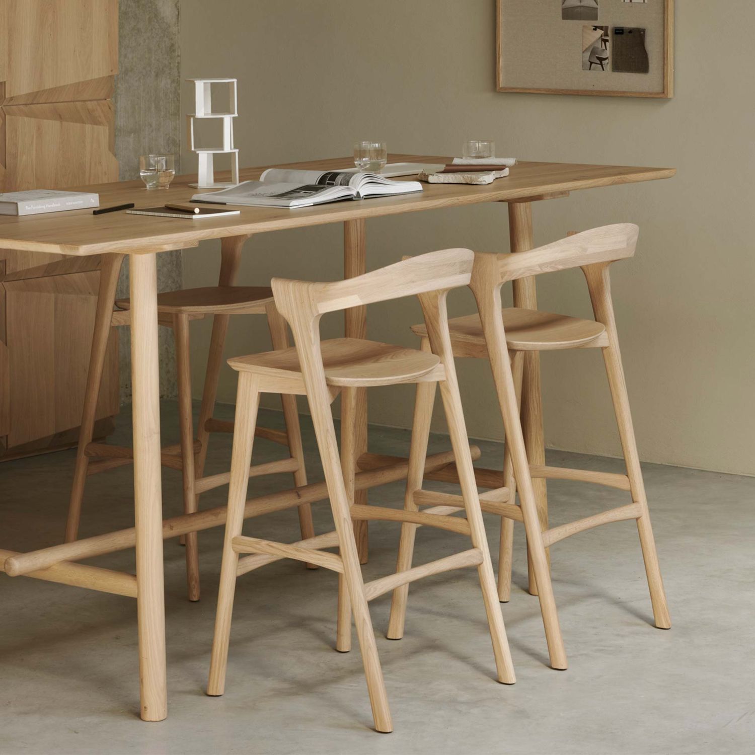 Ethnicraft - Bok Barhocker eiche lackiert