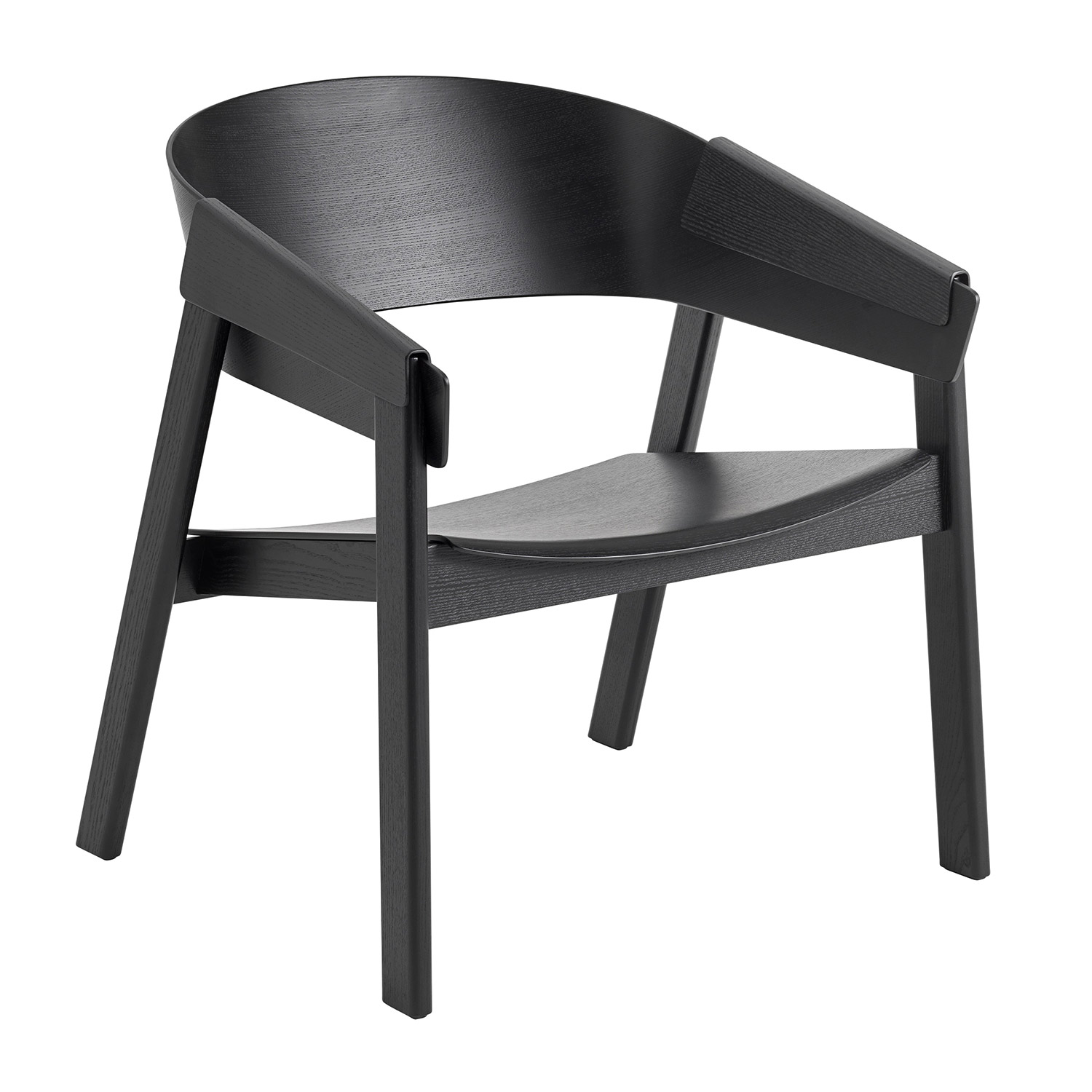 muuto cover lounge chair schwarz 71938