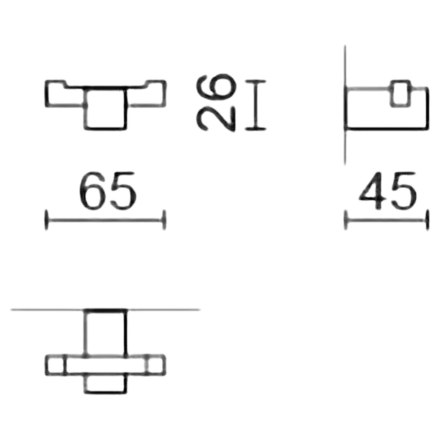 skizze doppelhandtuchhaken carvo zack schwarz 73293