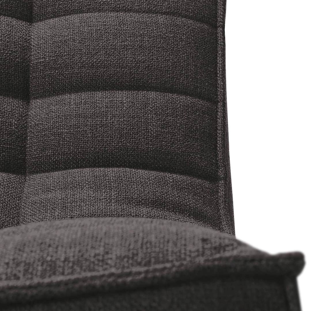 ethnicraft sofa dunkelgrau zweisitzer stoff 84014