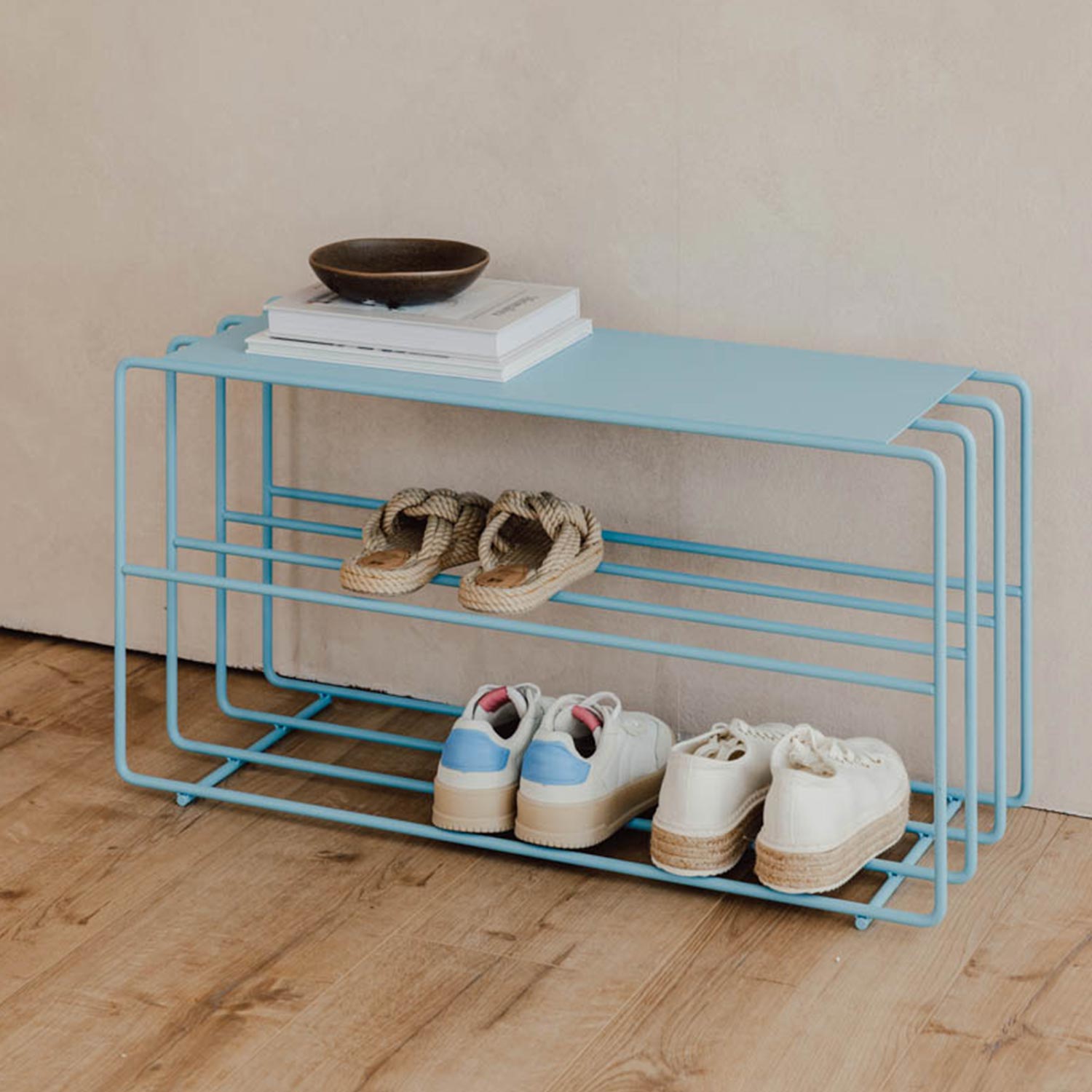 Metallbude - Neva Schuhregal schwarz