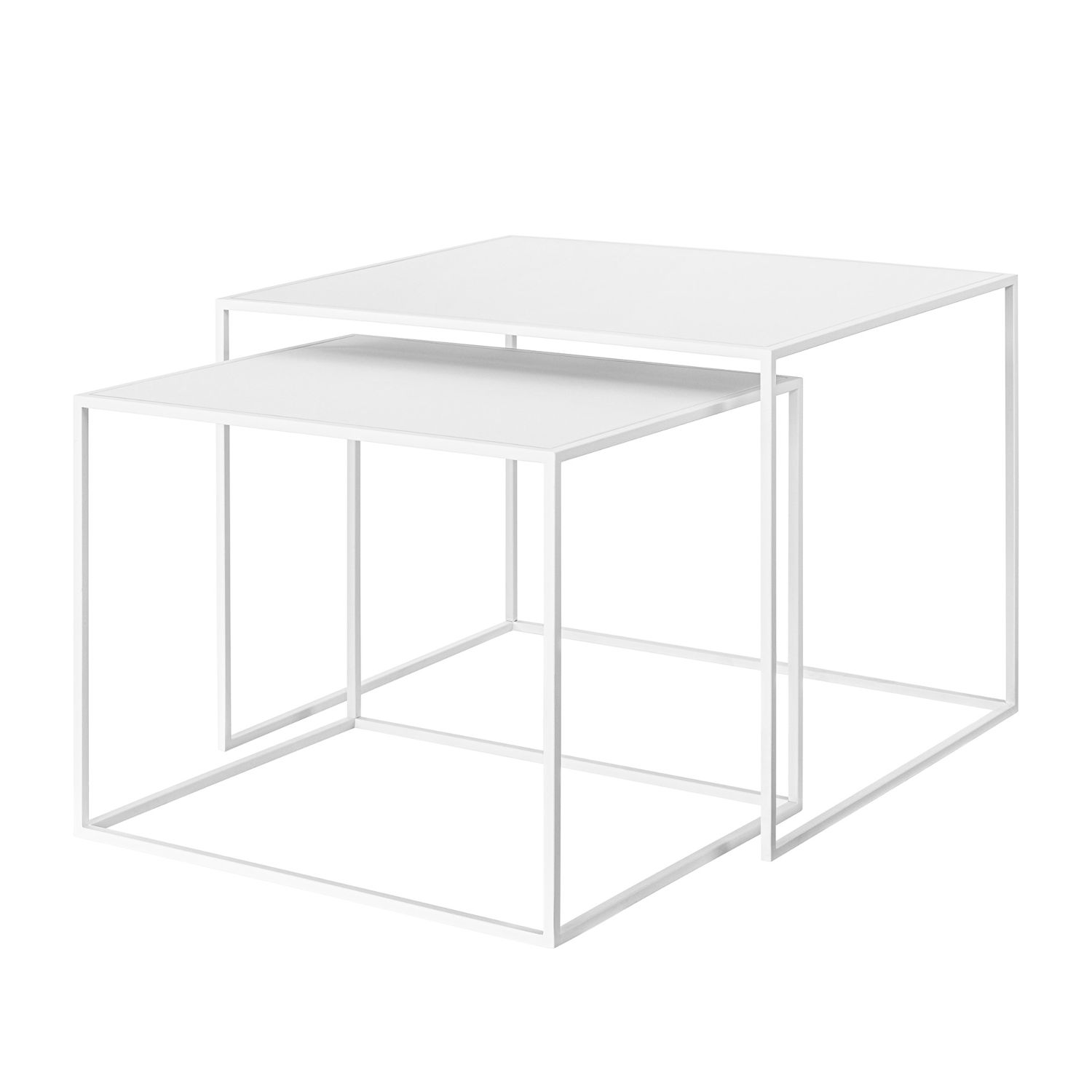 blomus - FERA Beistelltisch Größe L 2er Set weiß