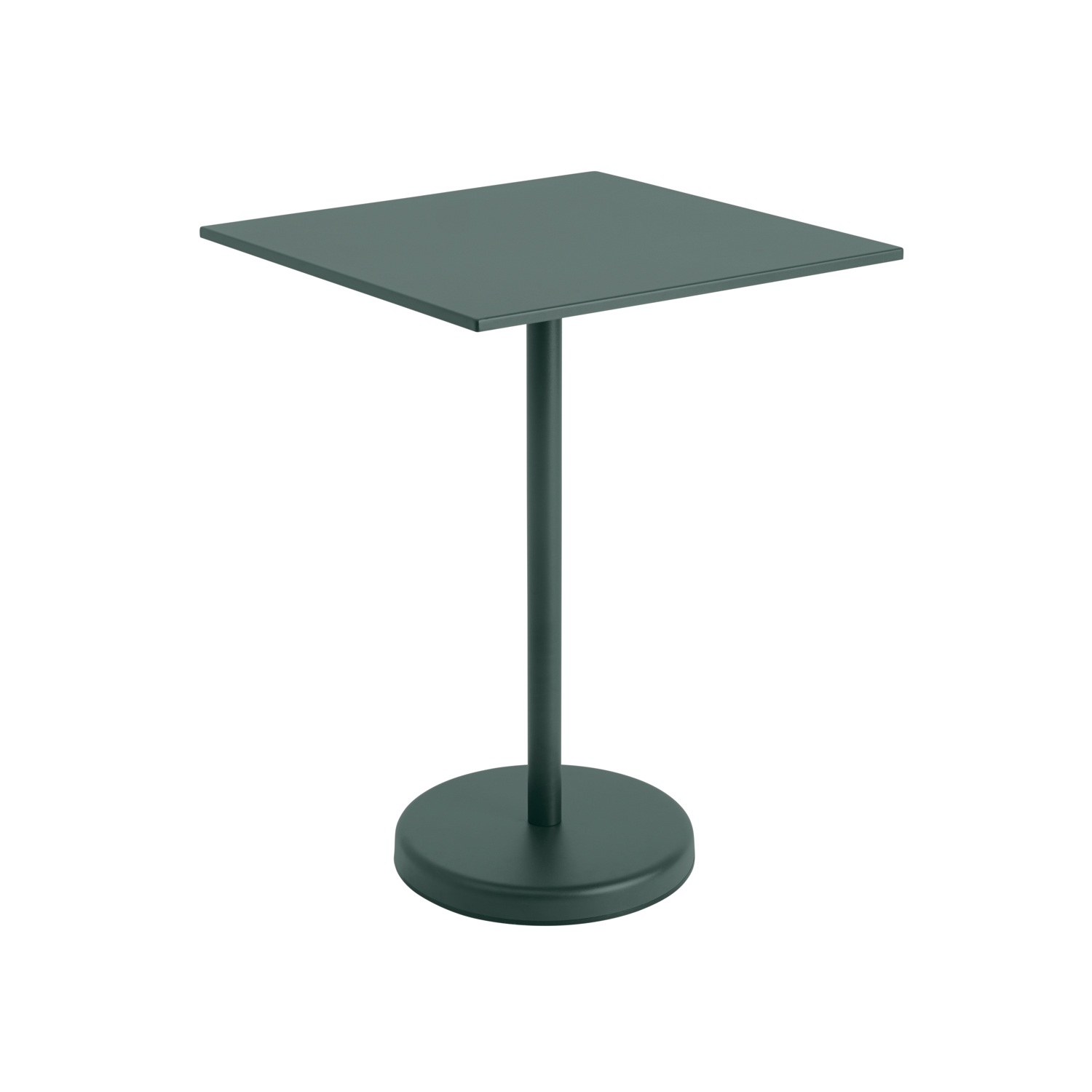 muuto linear steel cafetisch dark green 95 eckig 85190