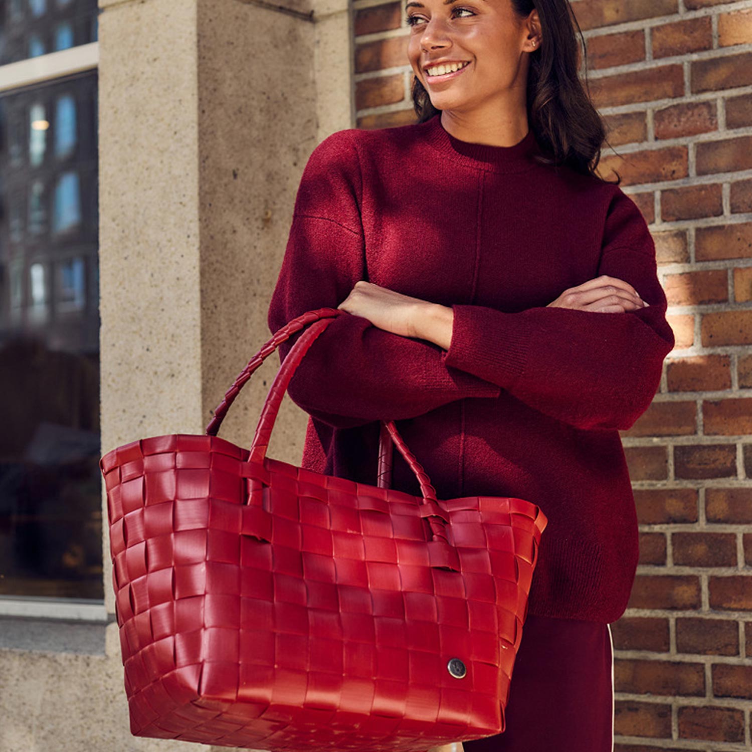 Handed By - Paris Shopper pale grey