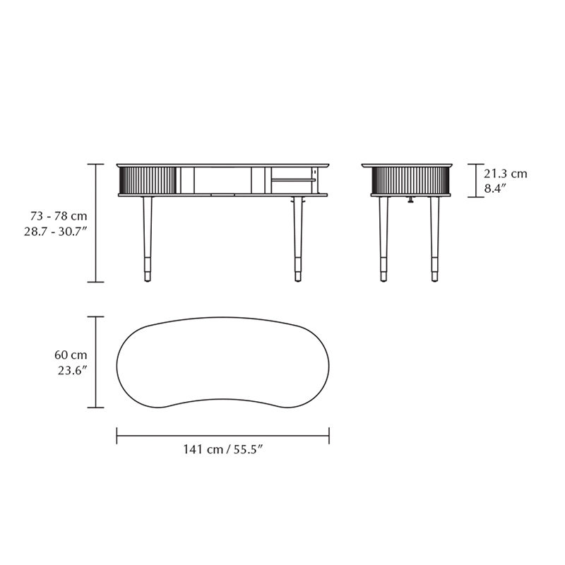 umage audacious desk abmessungen 100893