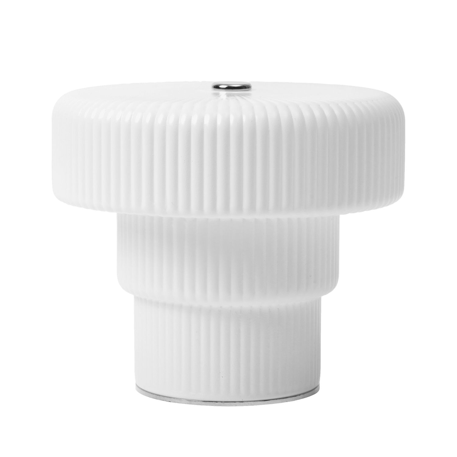 Ferm Living - Ripple portable Lampe H10 weiß