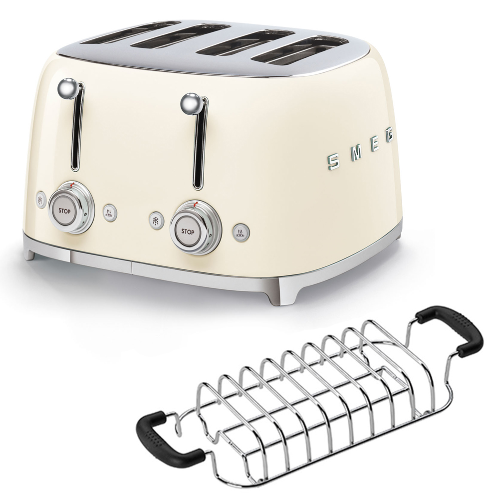 smeg 4er toaster aufsatz creme 56694