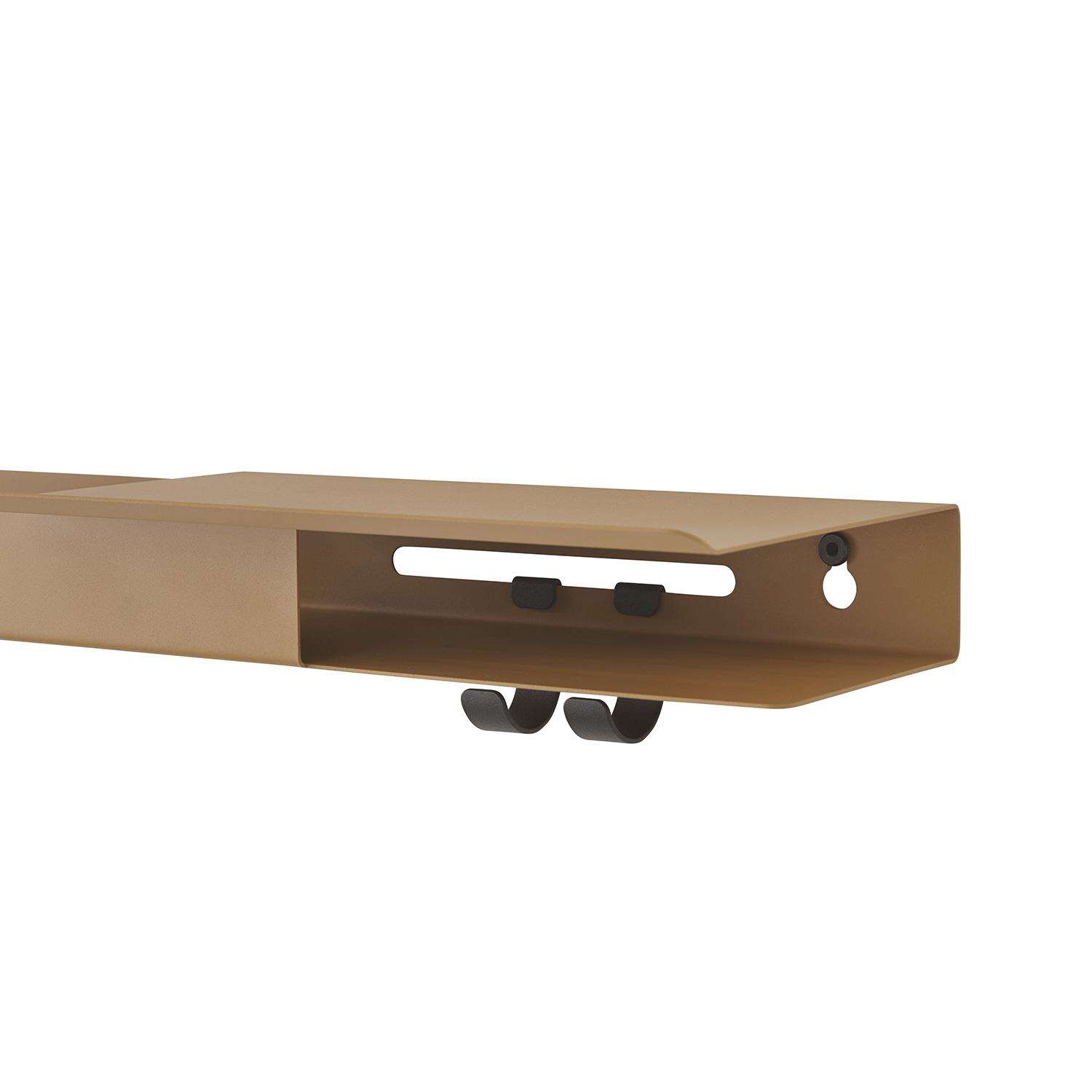 muuto folded shelves platform 62x5 burnt orange detail 93783