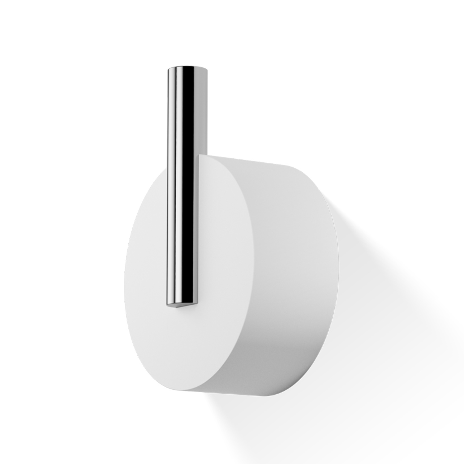 0972654 Stone Wandhaken klein chrom wei Decor Walther