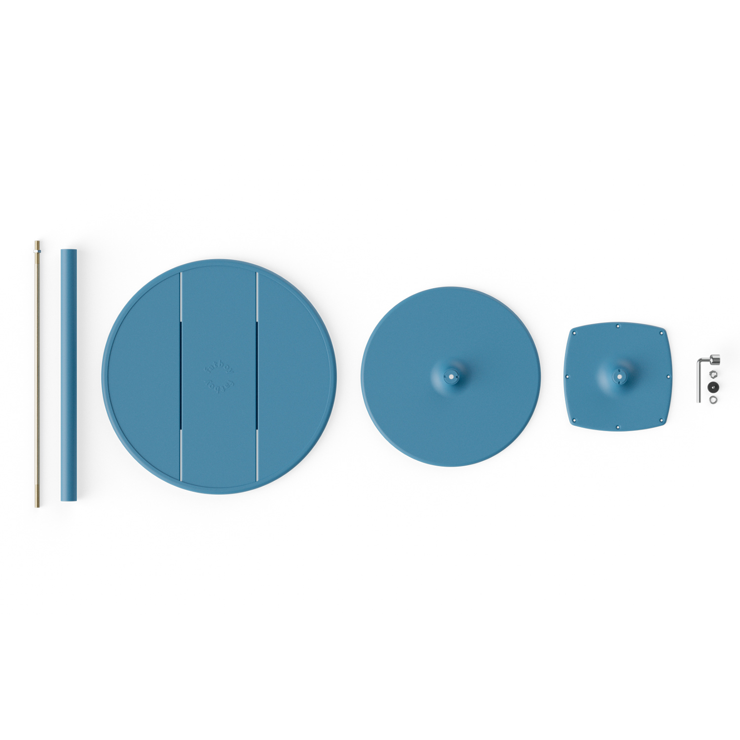 Fatboy - Fred's Outdoor Tisch rund 60 cm blue wave