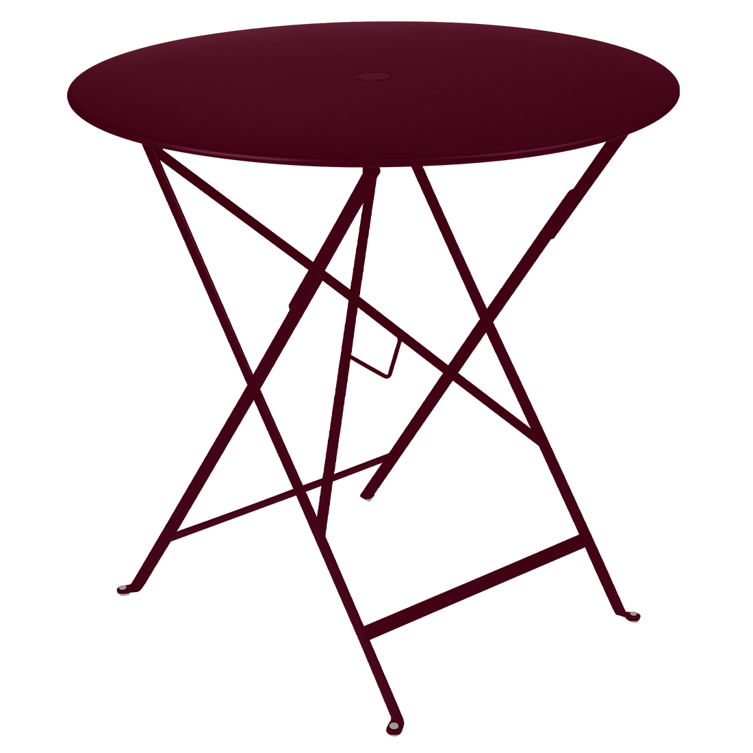 fermob bistro tisch rund 77cm schwarzkirsche B9 77578