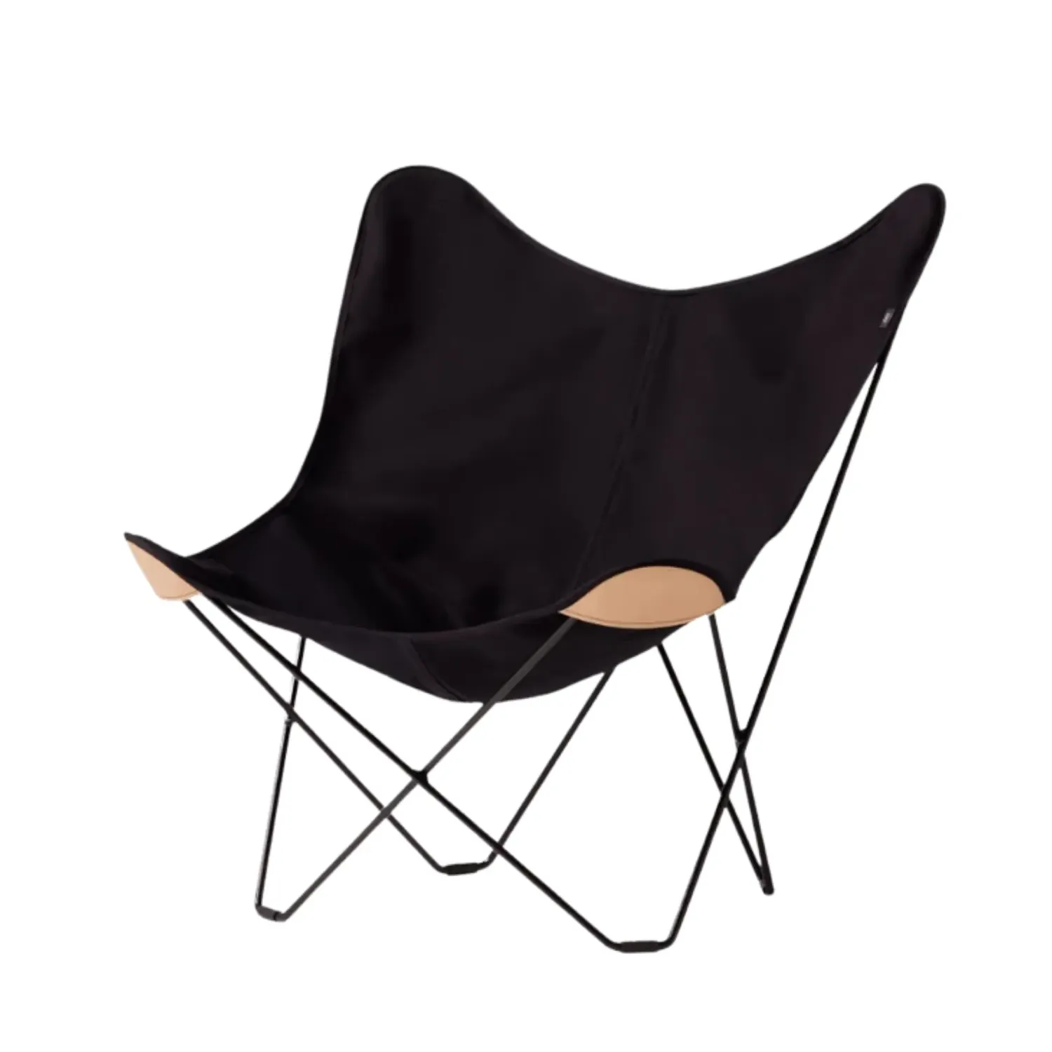 Cuero - Canvas Mariposa Baumwolle mit Lederecken sw/sw