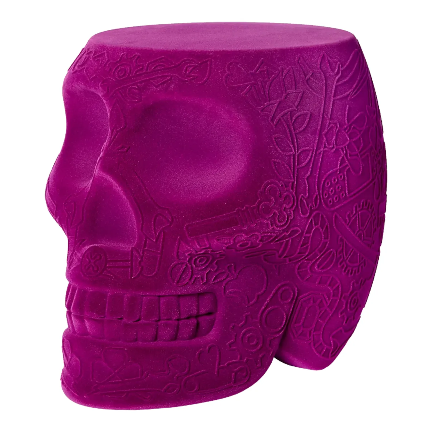 Qeeboo - Mexico Hocker Beistelltisch Velvet Finish violett