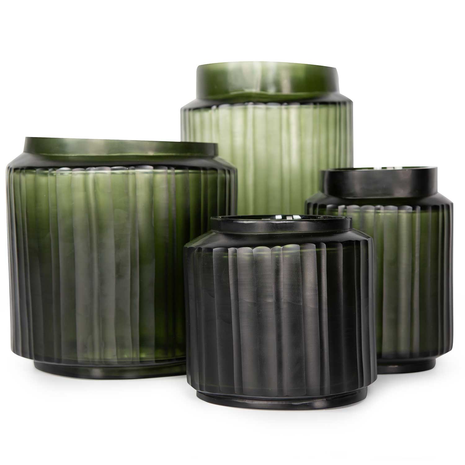 GUAXS Tonda Vase light steelgrey black steelgrey Uebersicht 106714