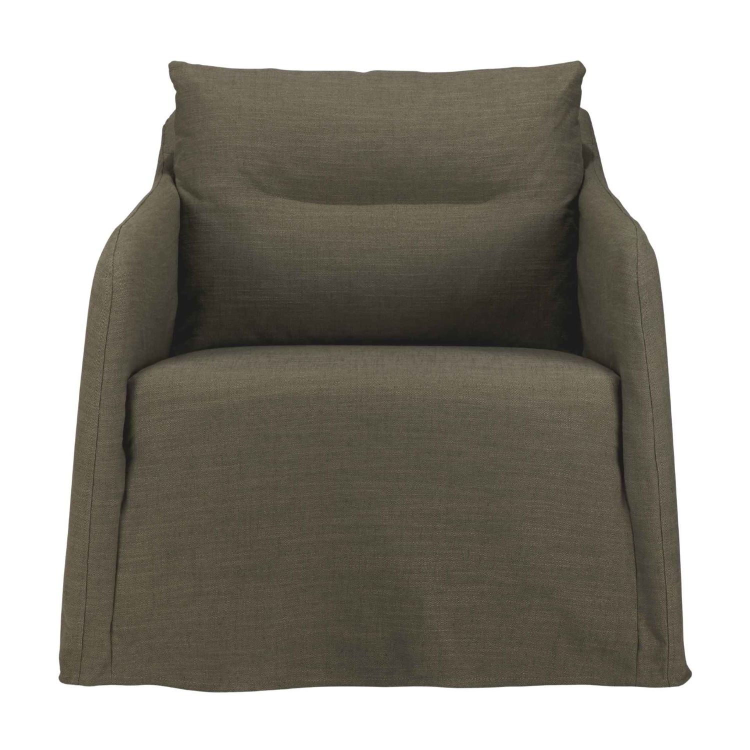 Ethnicraft - Weave Lounge Sessel mit Drehgestell grün