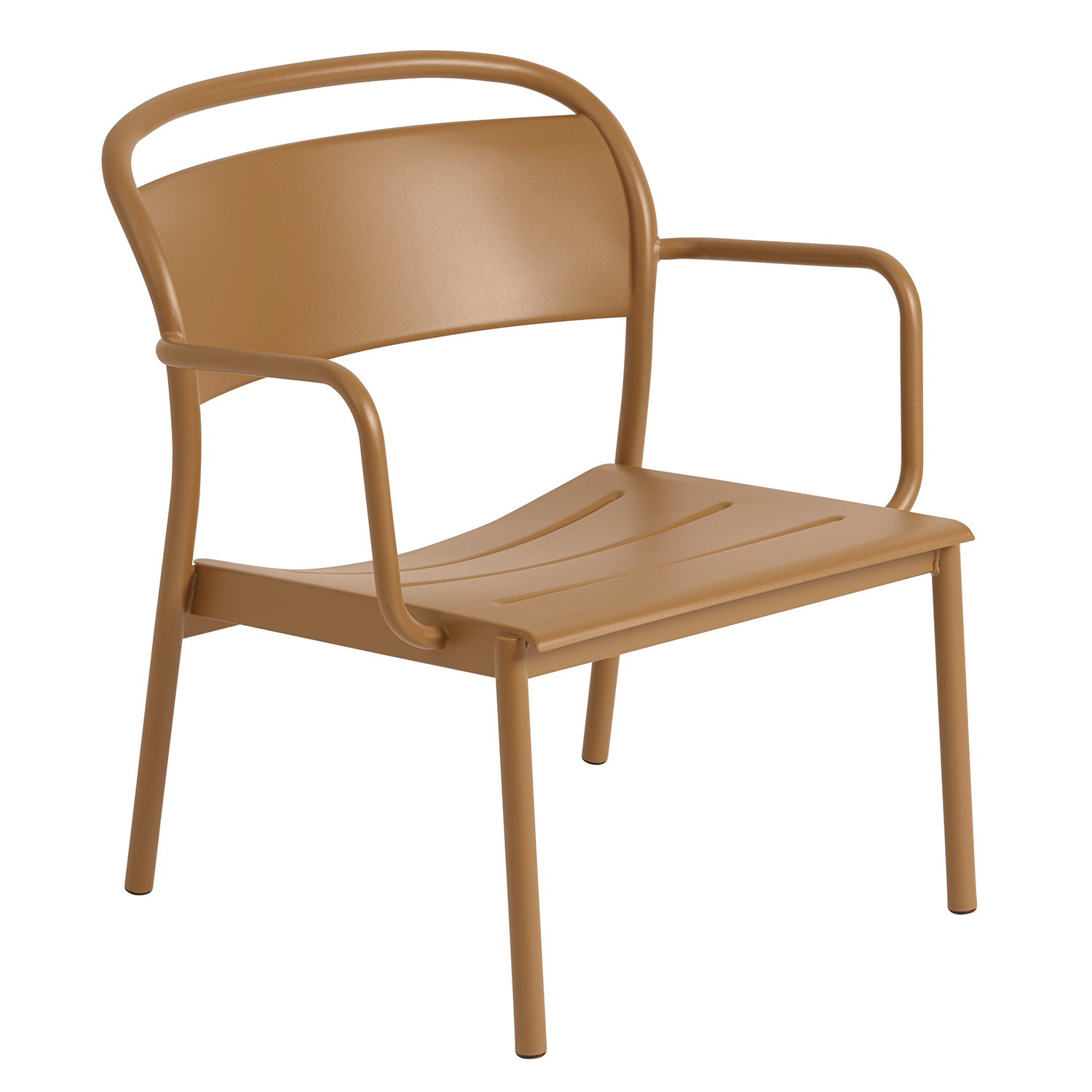 muuto Linear steel lounge armchair burnt orange 99218