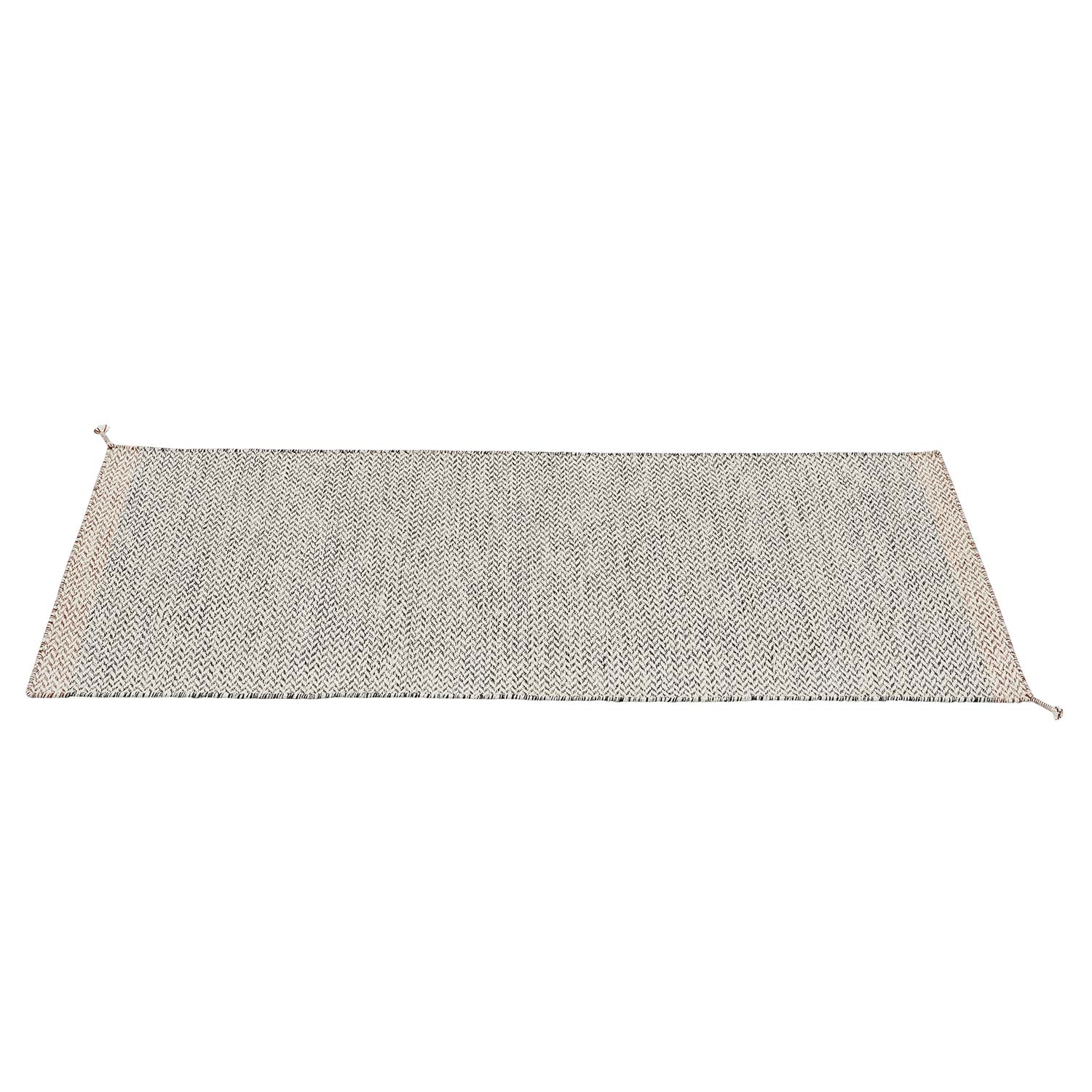 muuto Ply rug 80x200 0 black white 105998