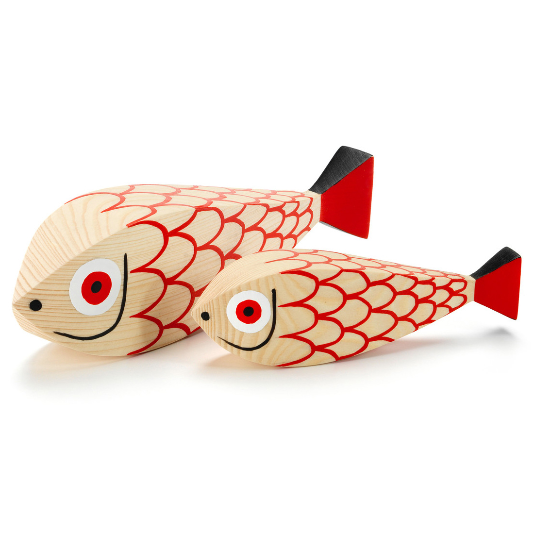 vitra wooden doll mother fish child