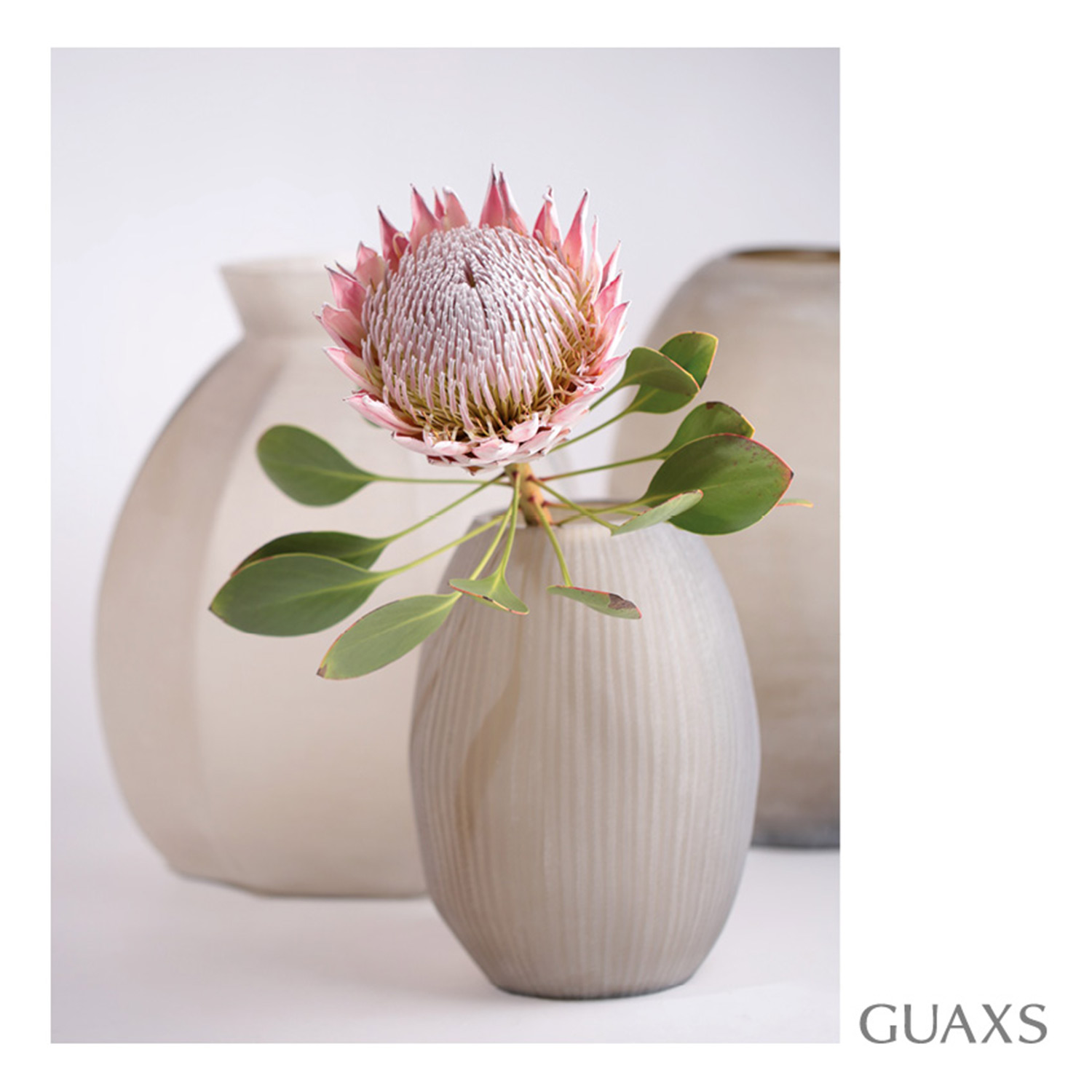 guaxs nagaa vase smokegrey 73589
