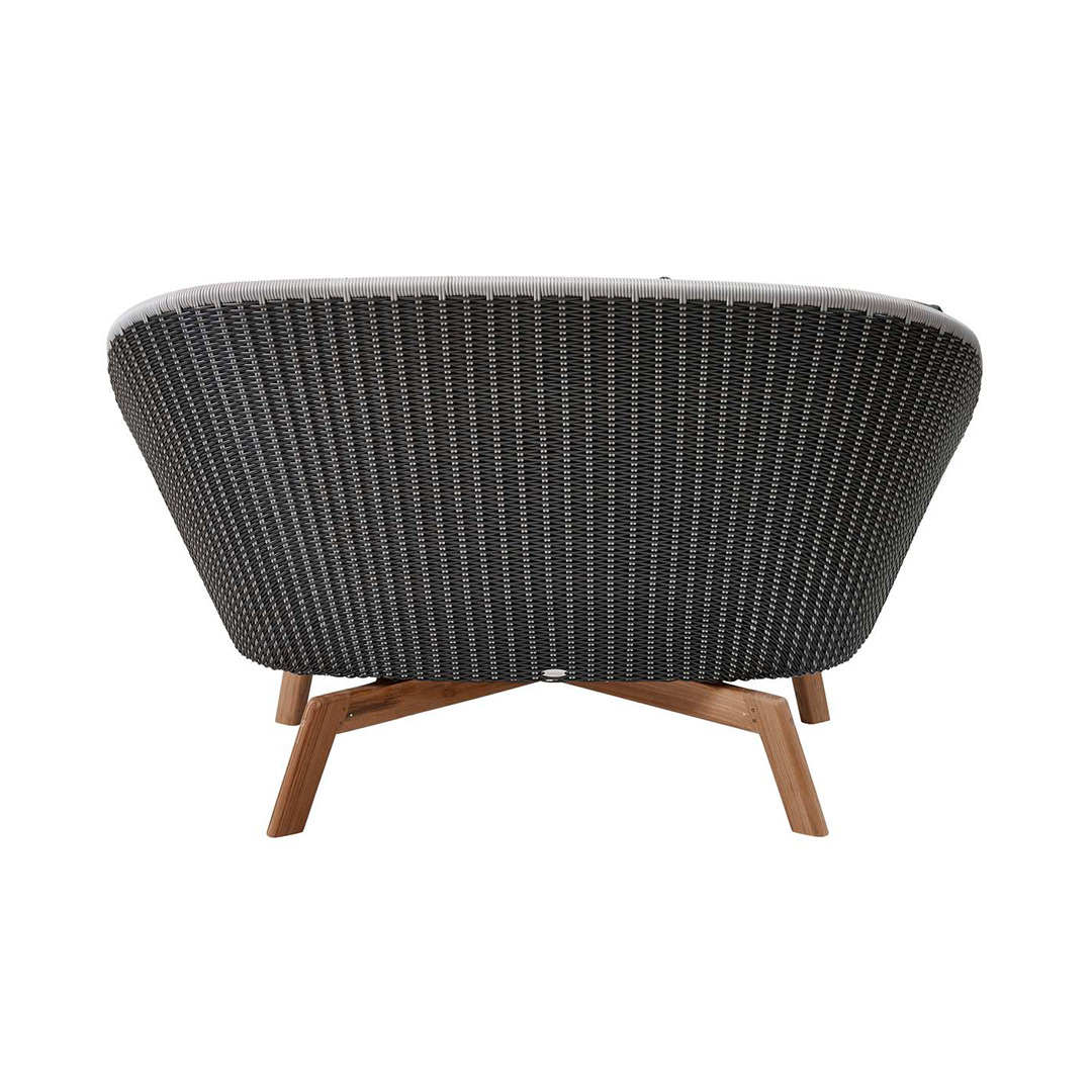 cane line peacock 2 sitz sofa grey light grey rueckseite 78846