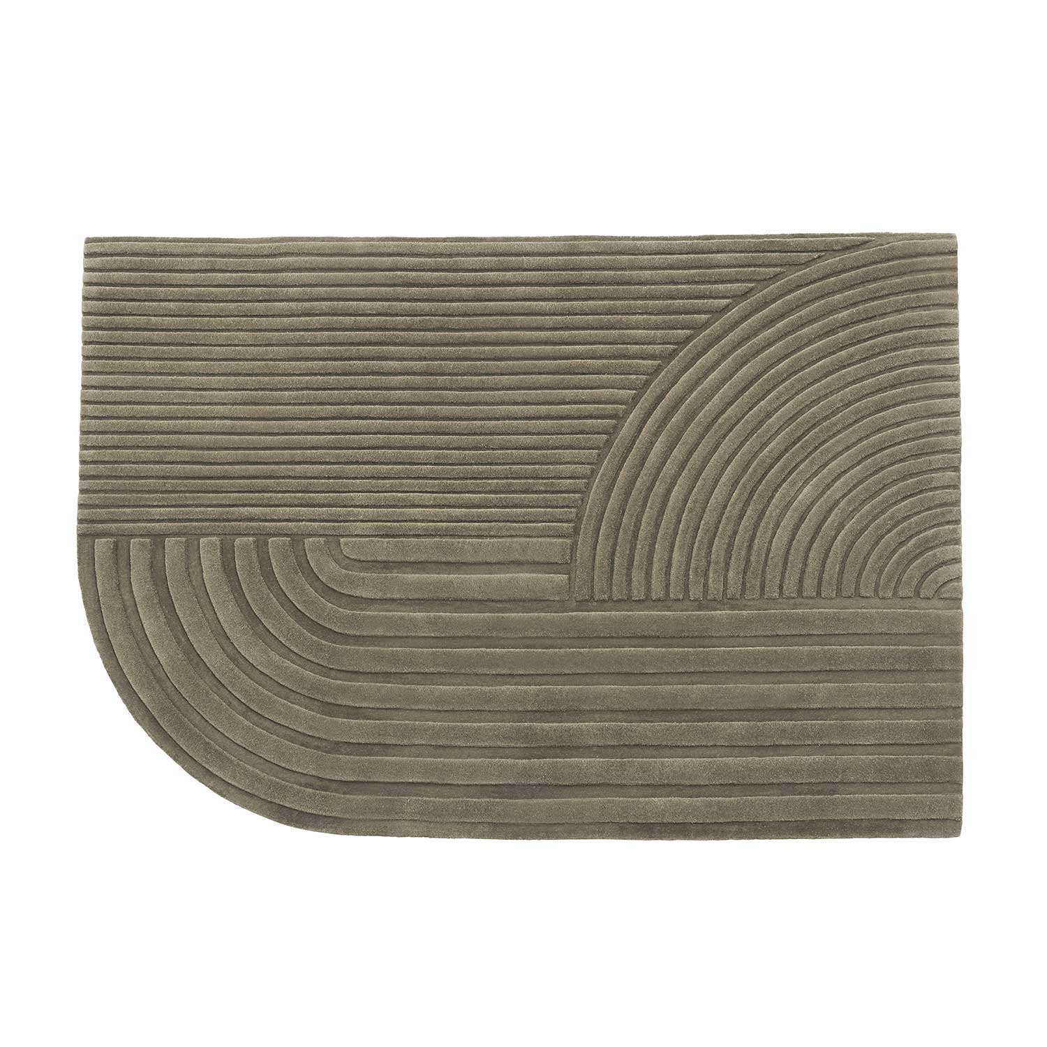 muuto Relevo teppich 170x240 taupe 105280