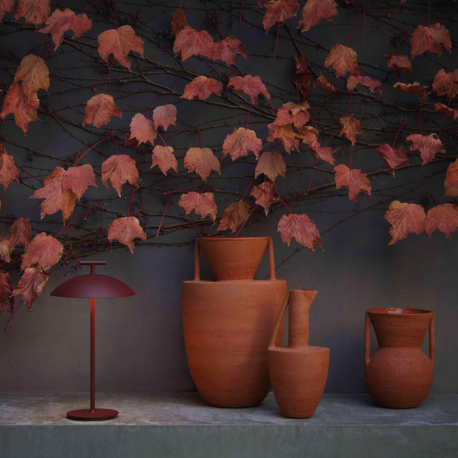 kartell mini geen a battery rot ambiente 87515