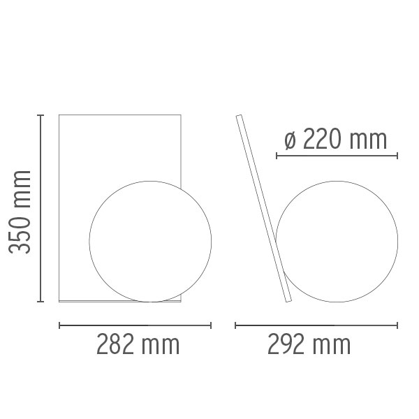 flos extra t bronze eloxiert abmessungen 26098