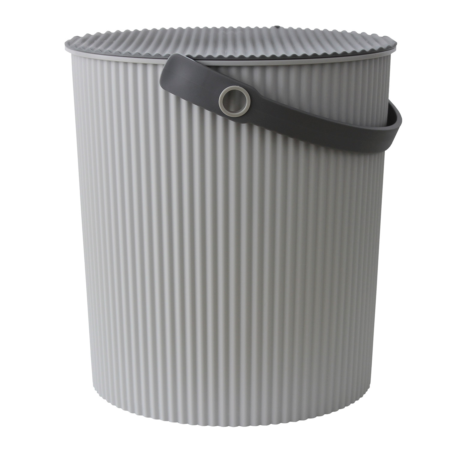 Hachiman- Omnioutil Eimer mit Deckel 20 l hellgrau/ grau