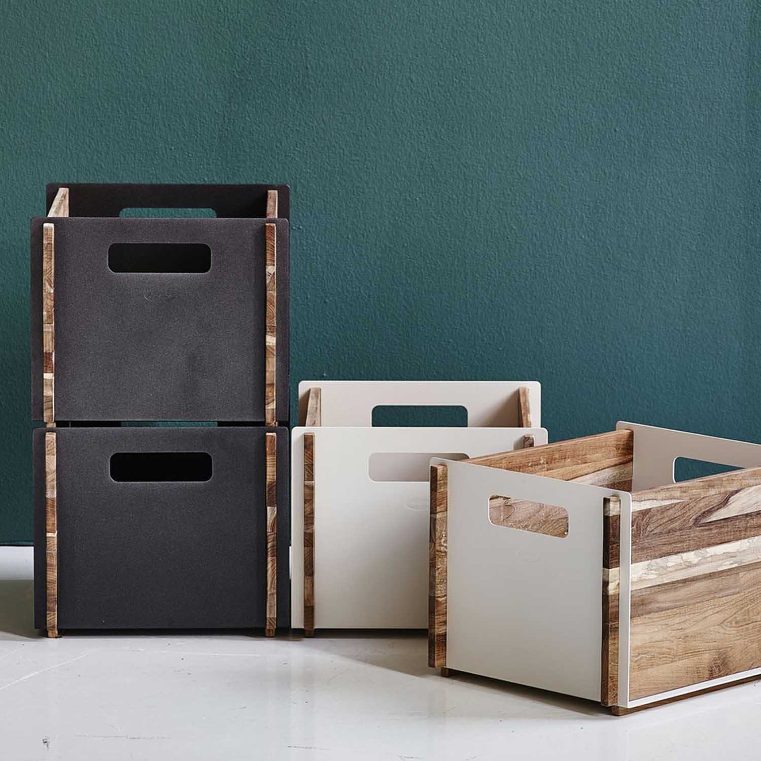 Lava Grey Teak Box cane line ambiente 1