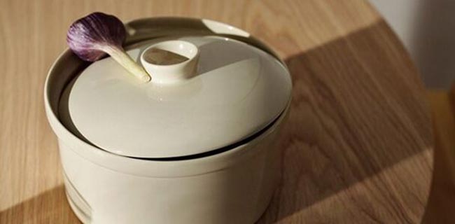 iittala Töpfe Teema Topf Leinen auf Tisch