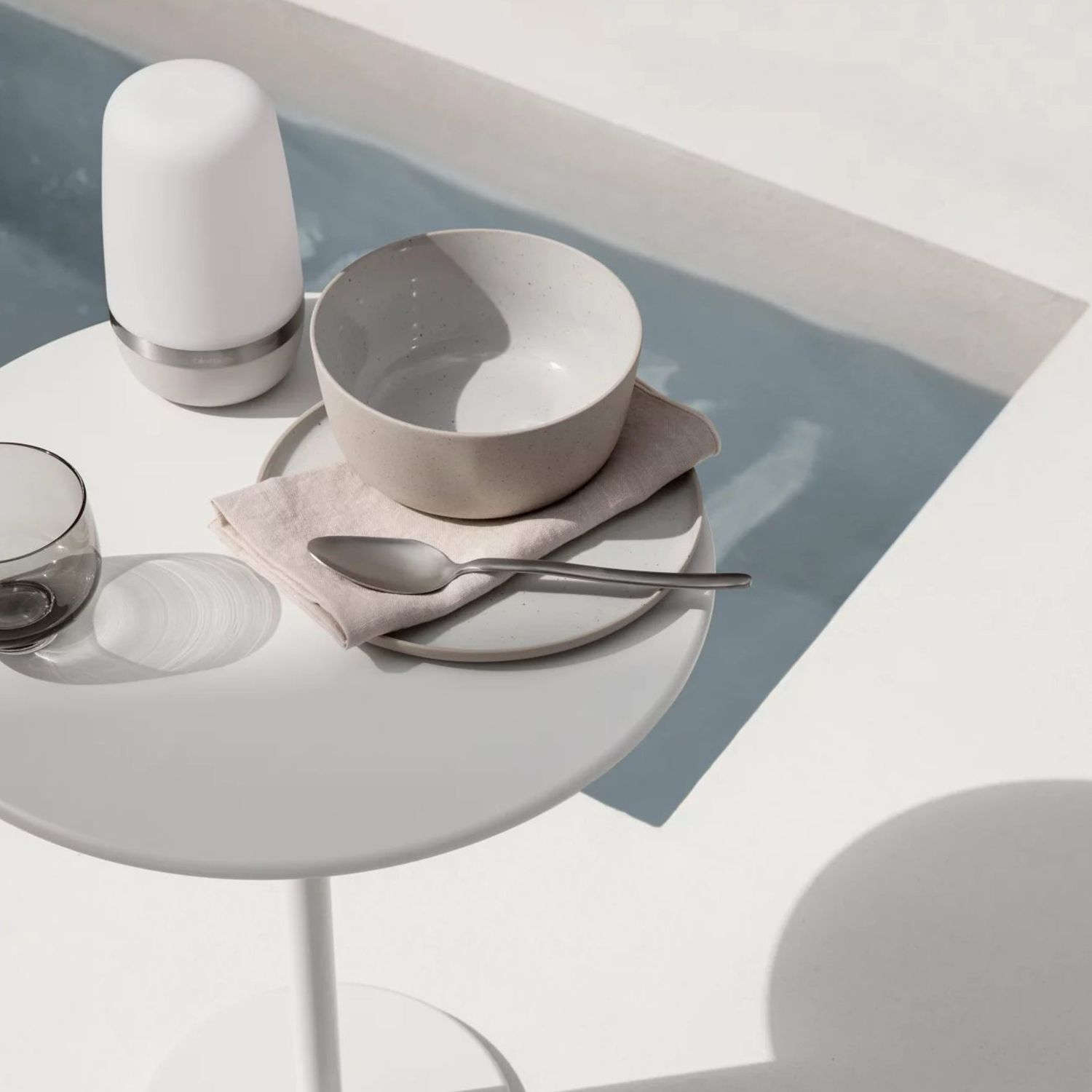 blomus - SPIRIT LED Outdoor Leuchte L warm gray