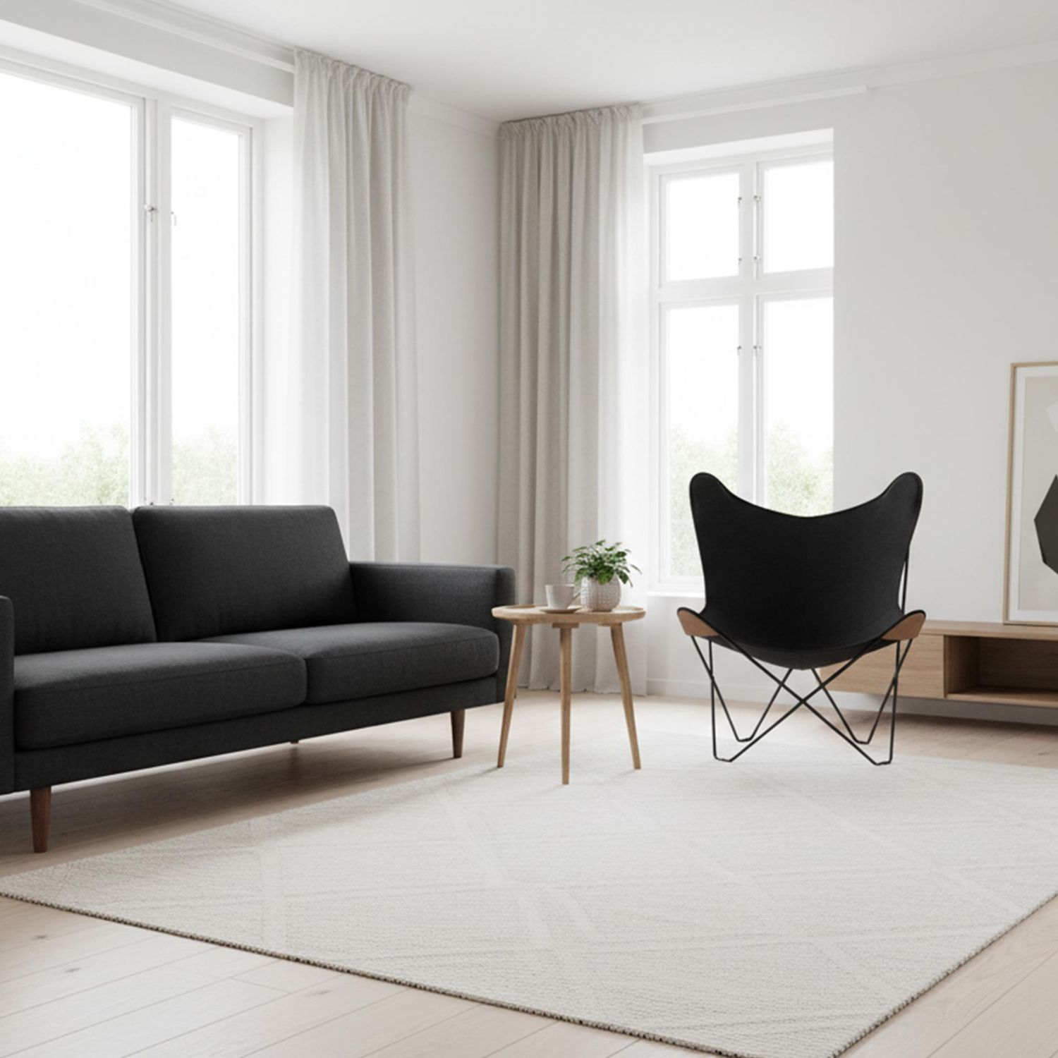 Cuero - Canvas Mariposa Hanf-Leinen schwarz / schwarz