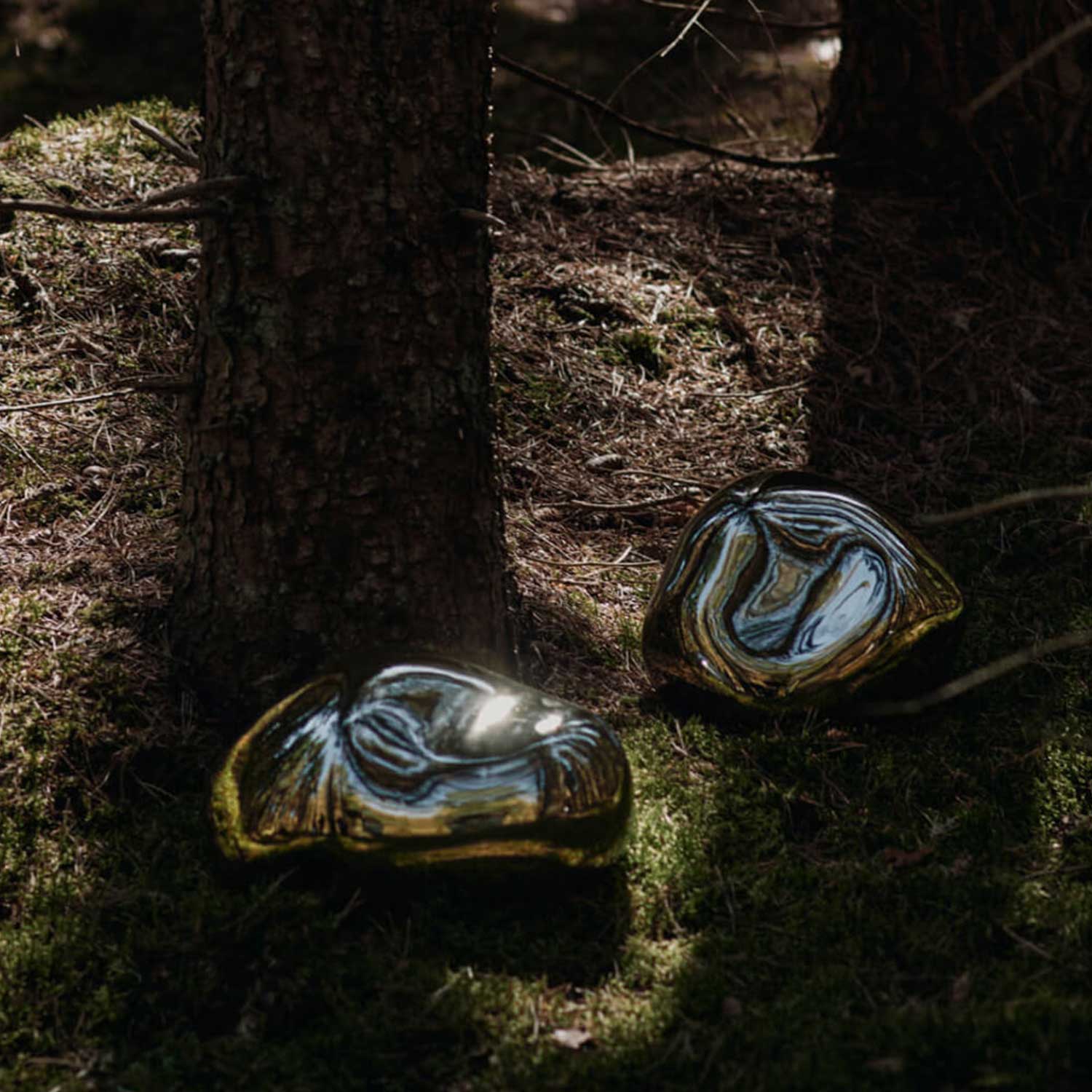 Ferm Living - Bellure Piece rund rustic bronze