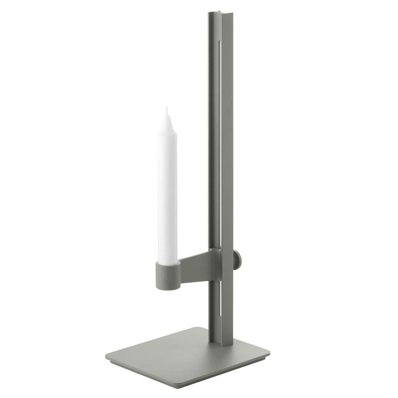 string museum kerzenhalter gruen mit kerze 78691