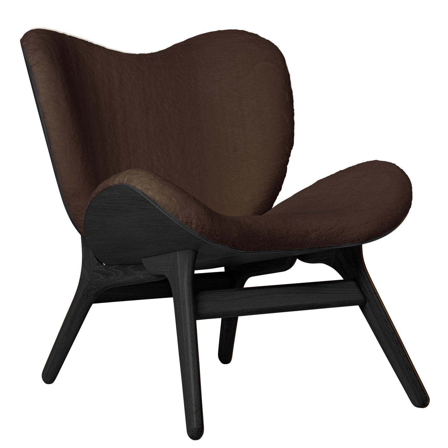 conversation piece eiche schwarz teddy braun umage 78336