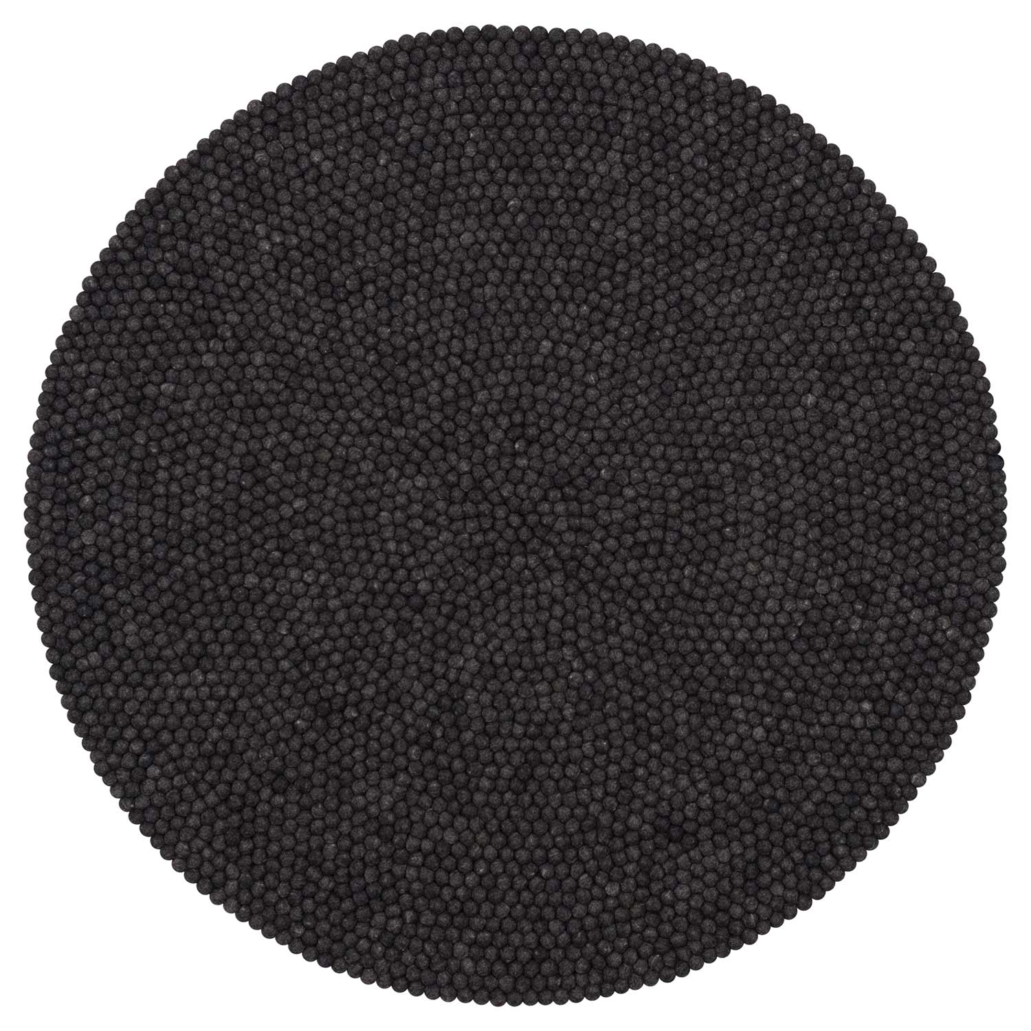 myfelt hugo filzkugelteppich rund anthrazit gross 51981